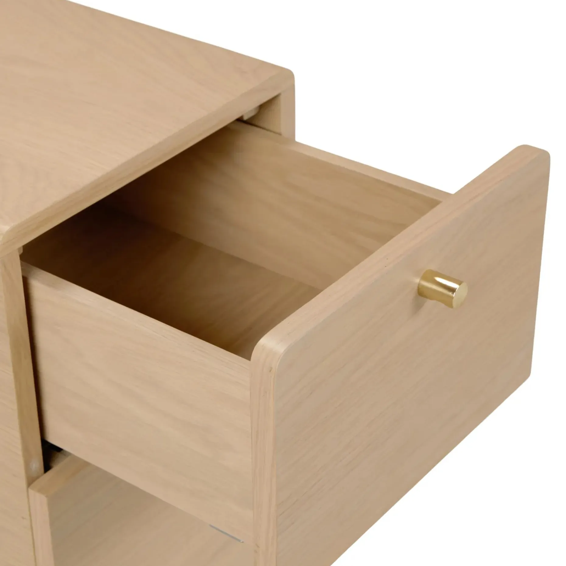 Krossa 12" File Cabinet - White Oak