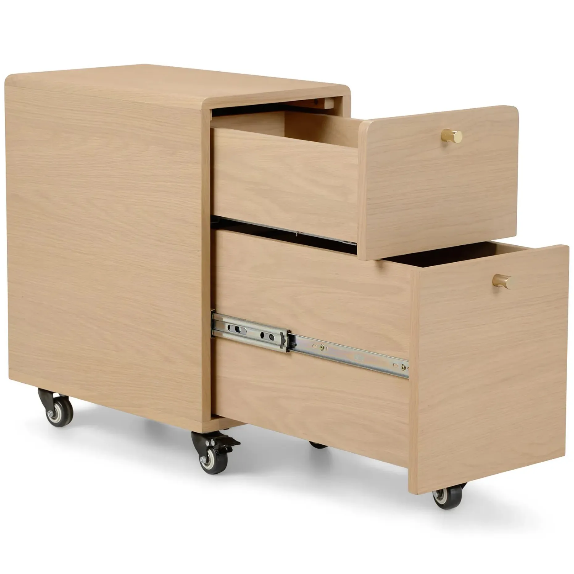 Krossa 12" File Cabinet - White Oak