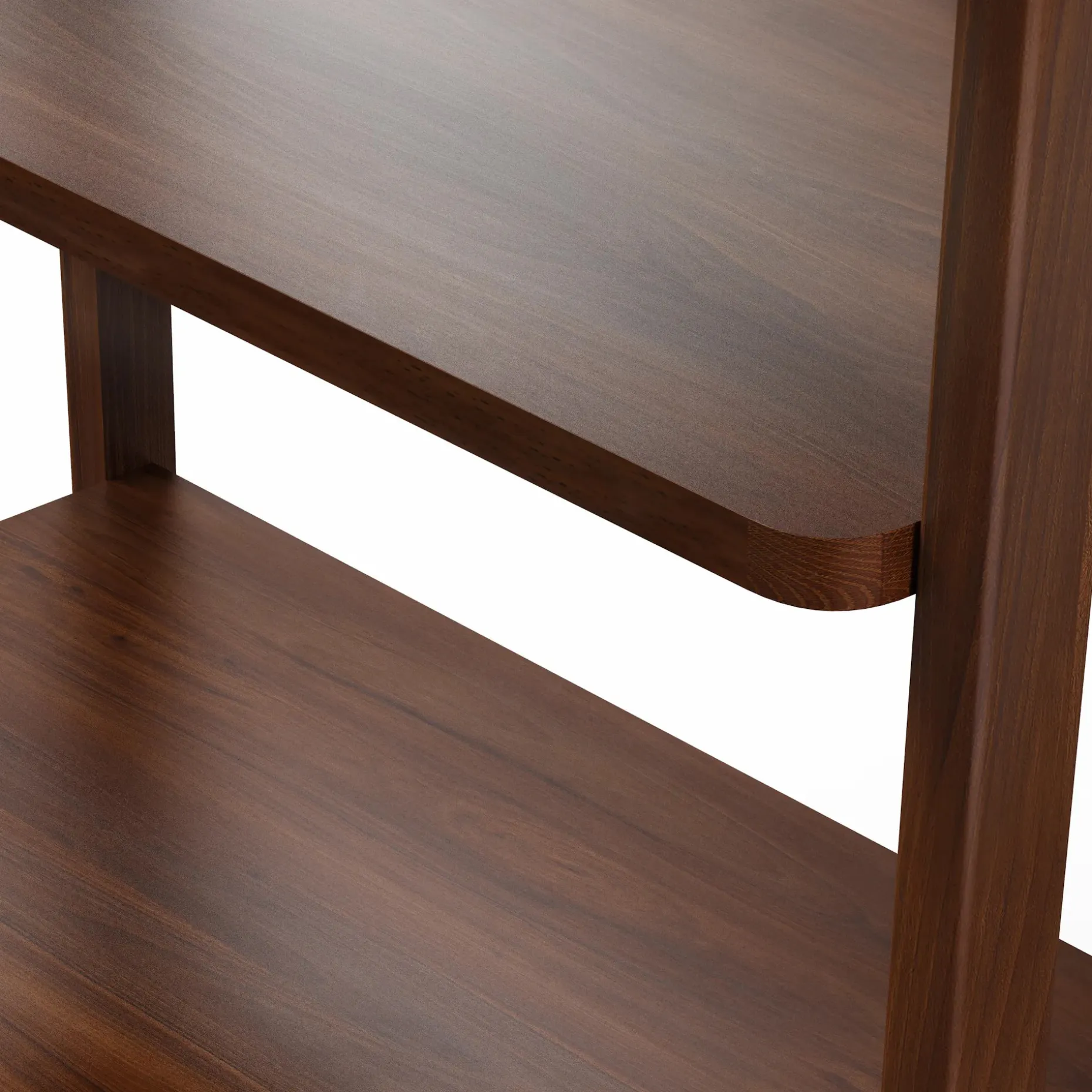 Krossa 32.5" Shelving Unit, Tall - Walnut