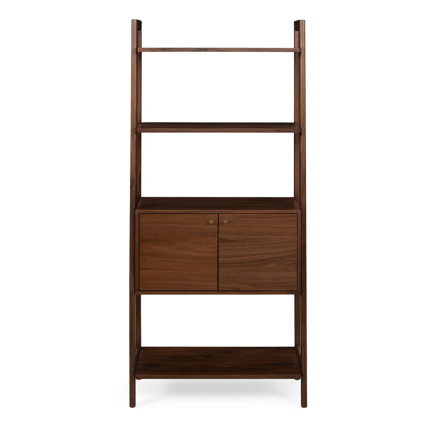 Krossa 31.5" Shelving Unit with Storage - Walnut