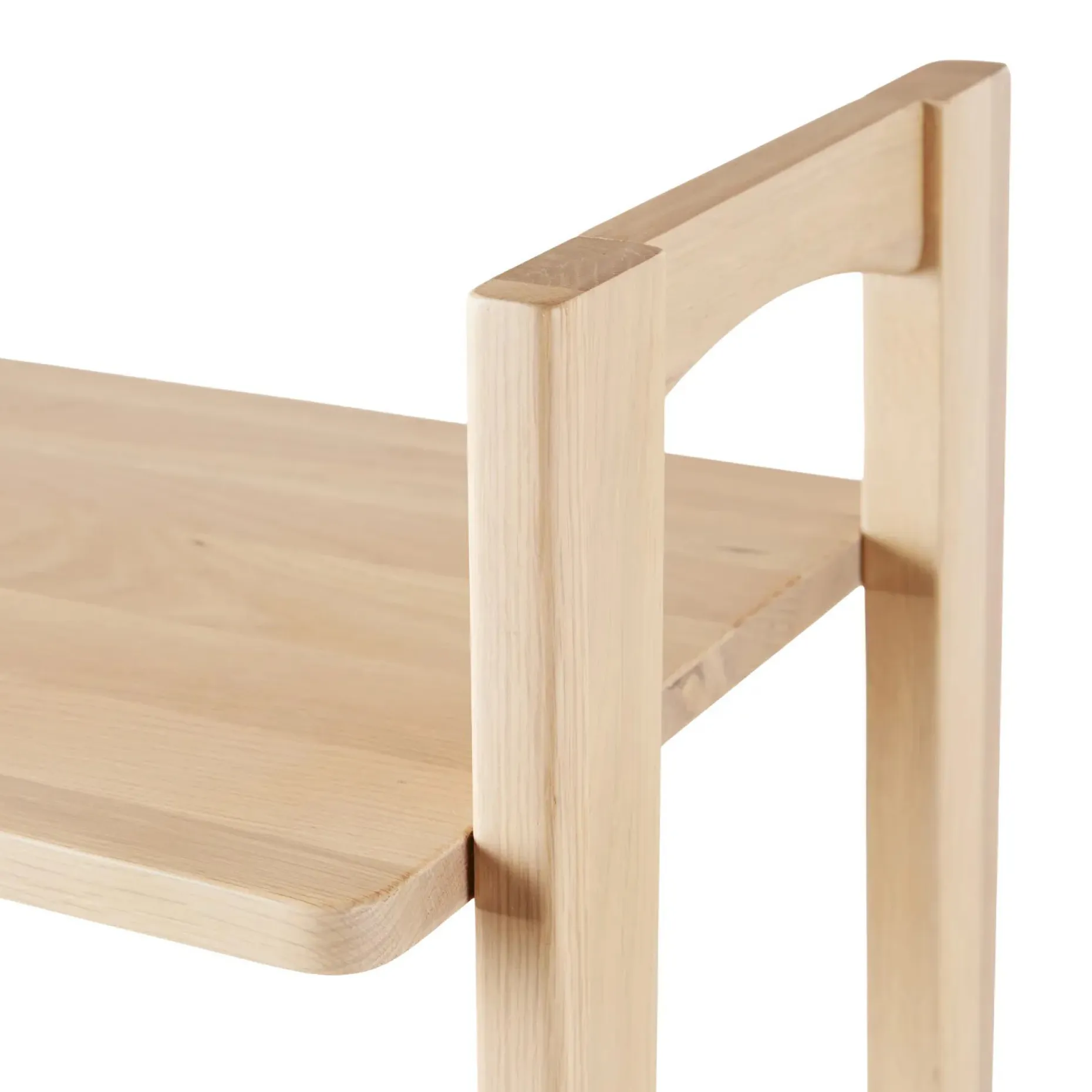 Krossa 31.5" Shelving Unit with Storage - White Oak