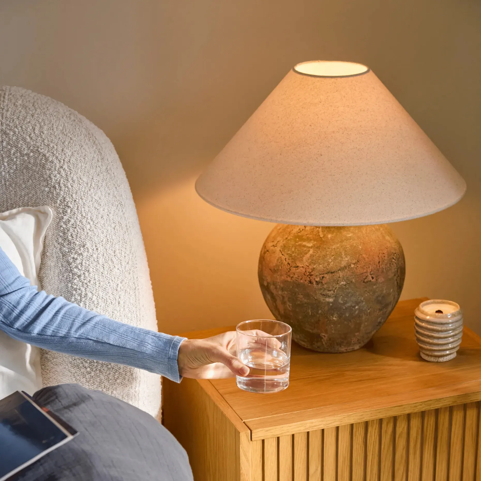 Krysto Table Lamp - Pompei Gray