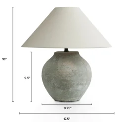 Krysto Table Lamp - Pompei Gray