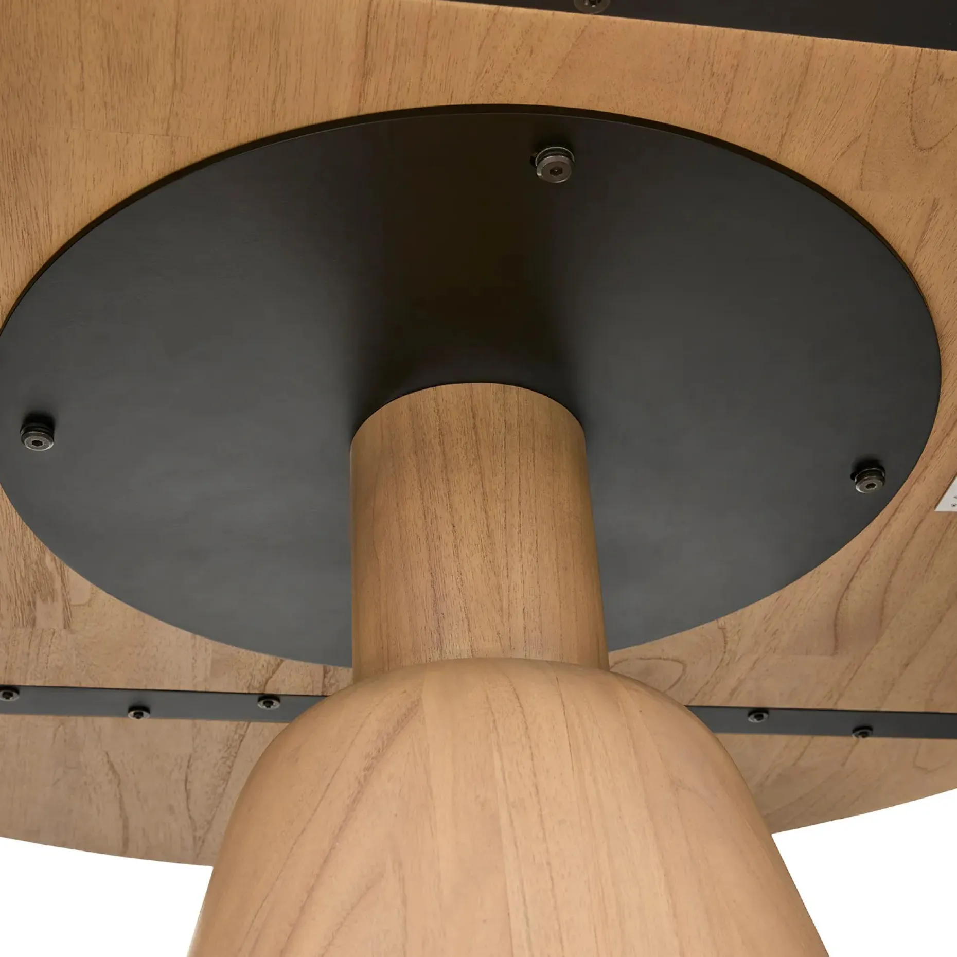 Kurasi 48" Solid Wood Round Dining Table - Natural