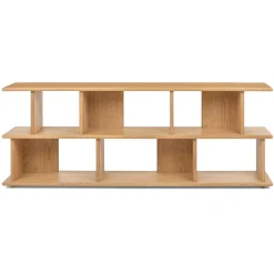 Lafora 72" Bookcase, Short - Natural Oak