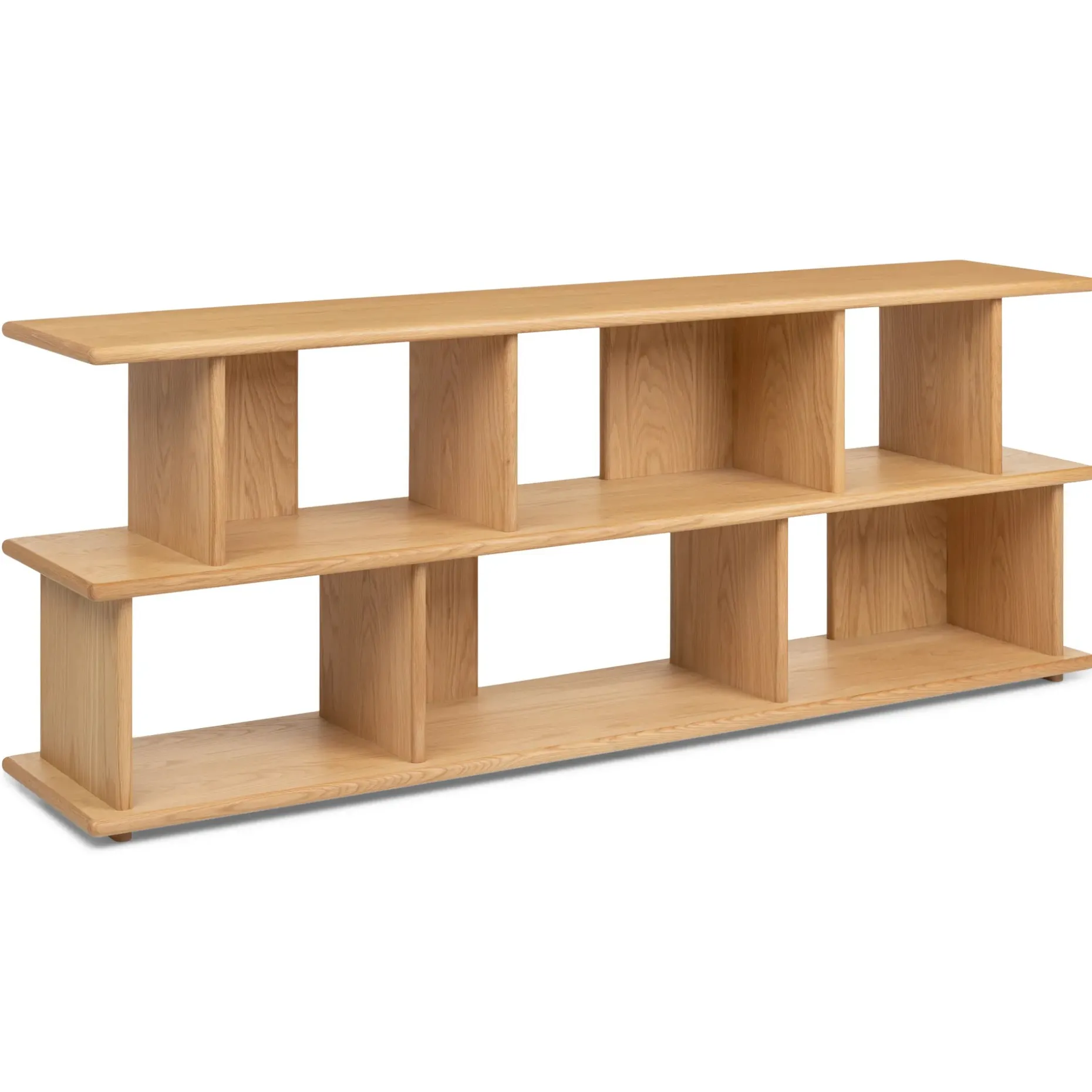 Lafora 72" Bookcase, Short - Natural Oak