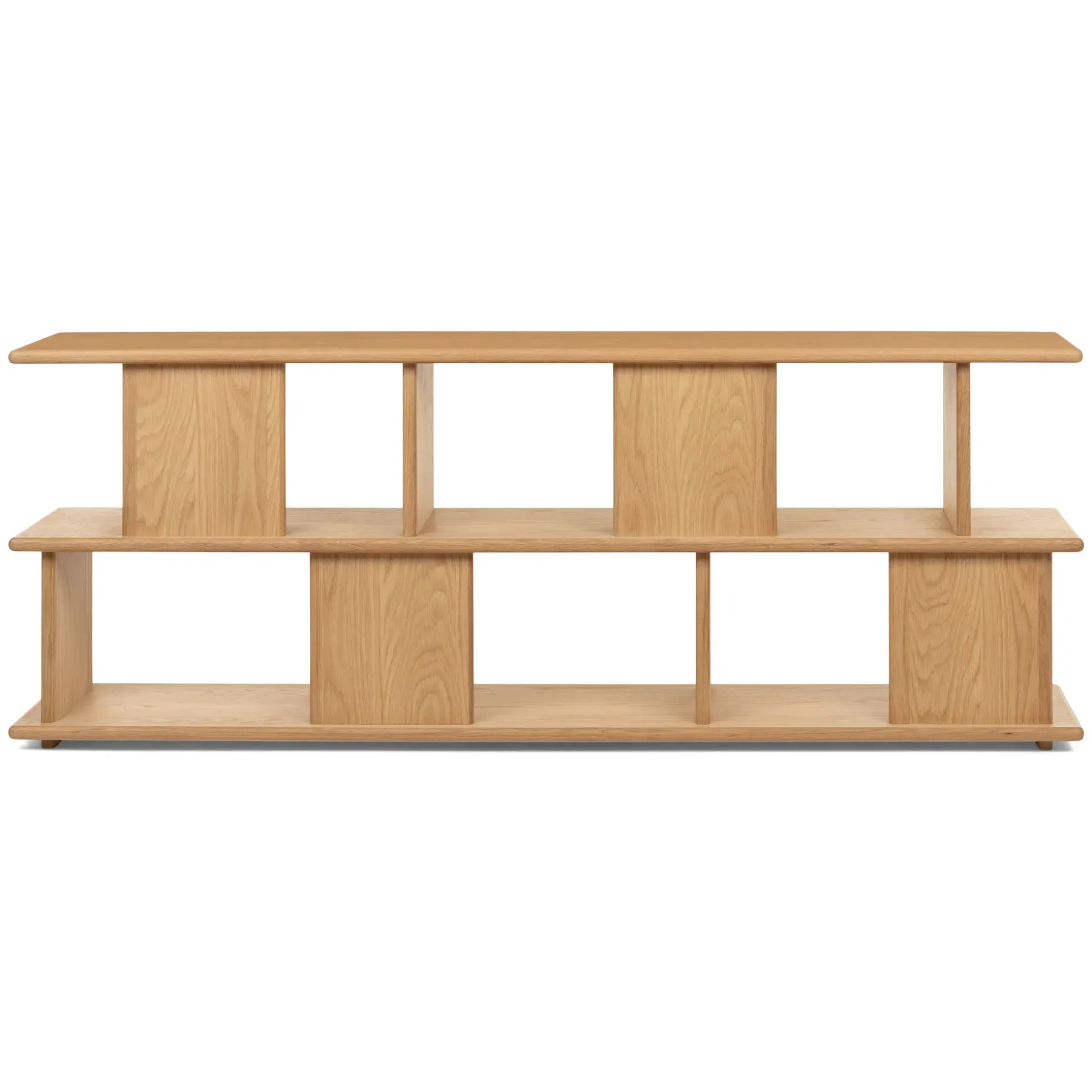 Lafora 72" Bookcase, Short - Natural Oak