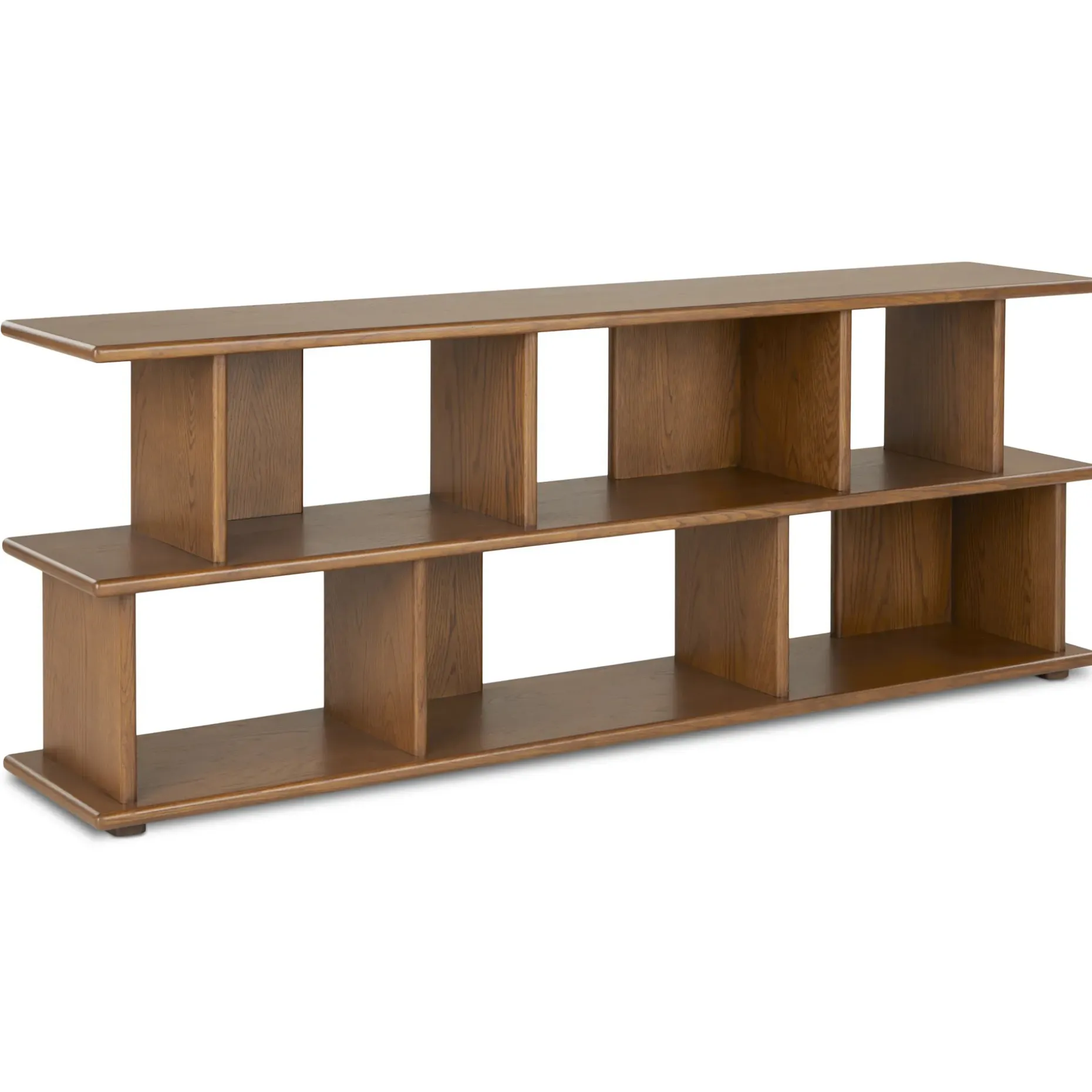 Lafora 72" Bookcase, Short - Smoked Oak