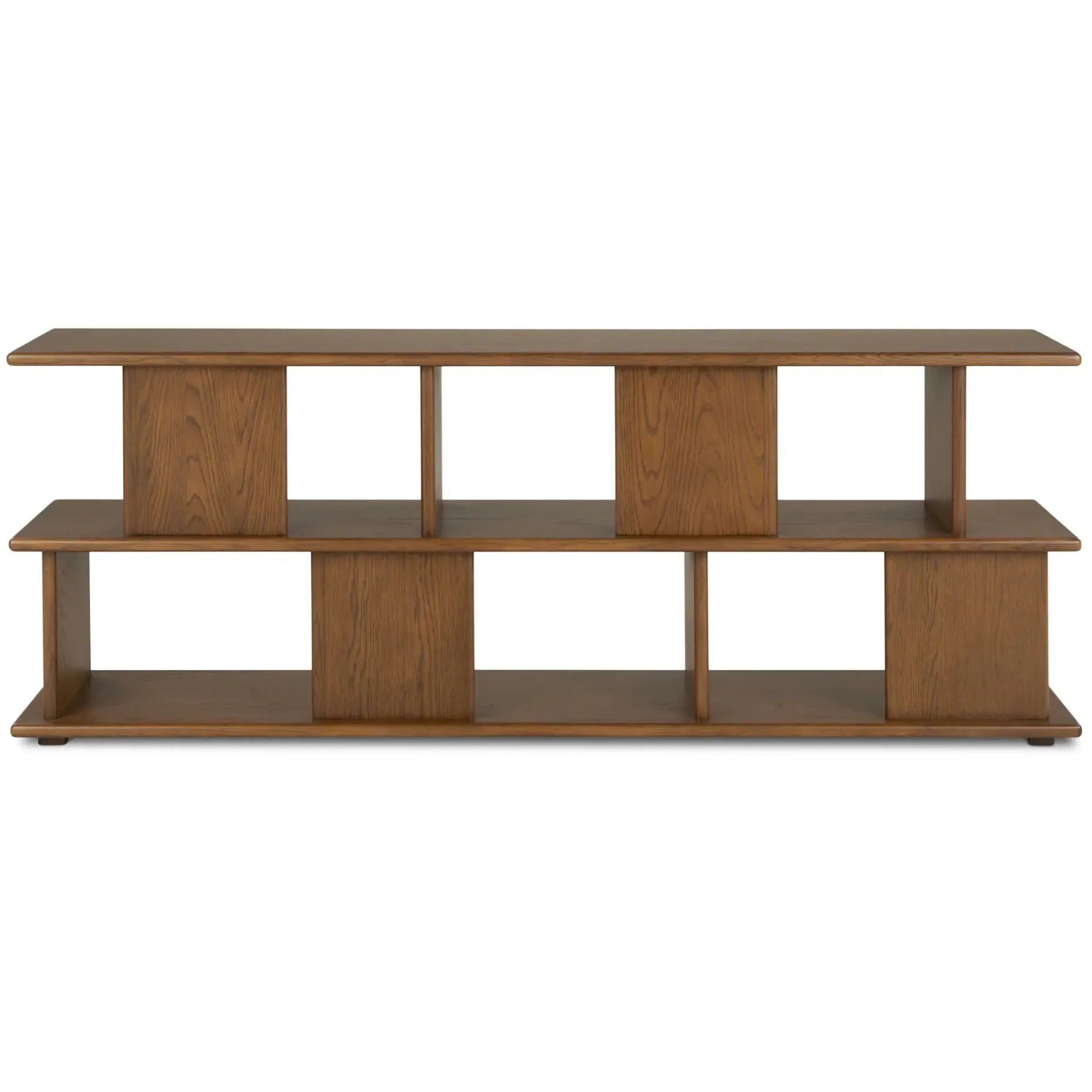 Lafora 72" Bookcase, Short - Smoked Oak