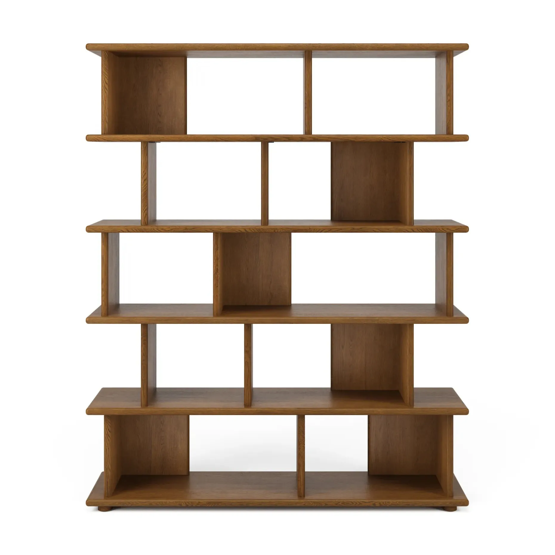 Lafora 53" Bookcase, Tall - Smoked Oak