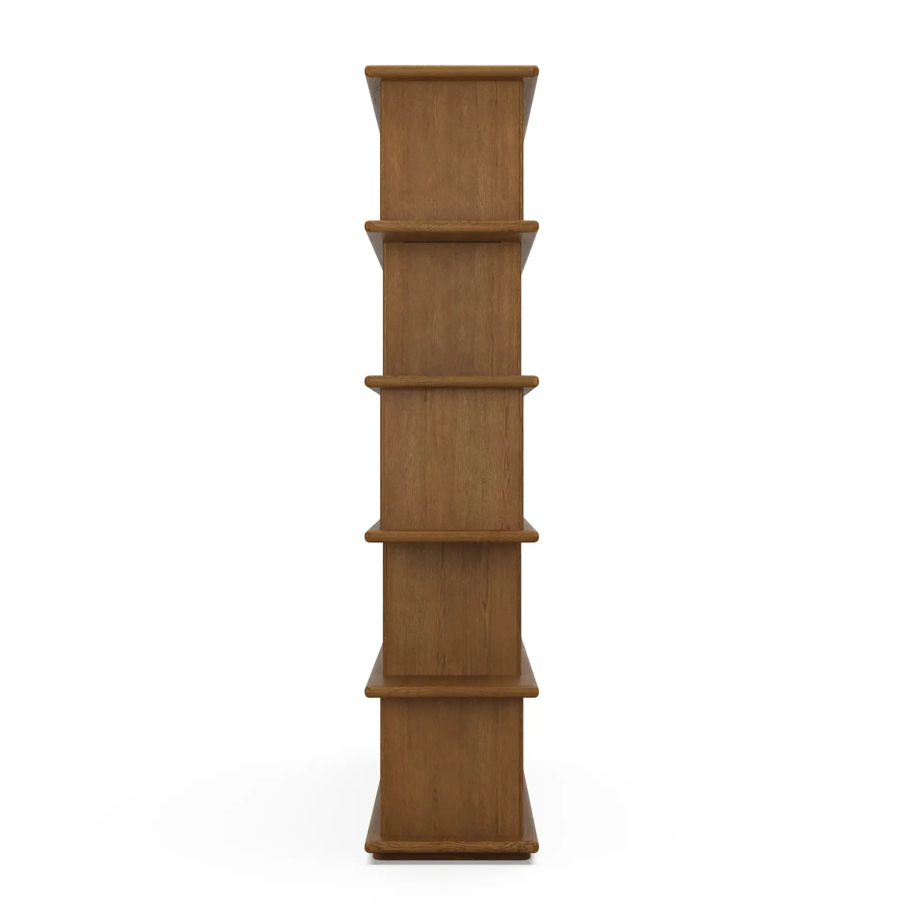 Lafora 53" Bookcase, Tall - Smoked Oak