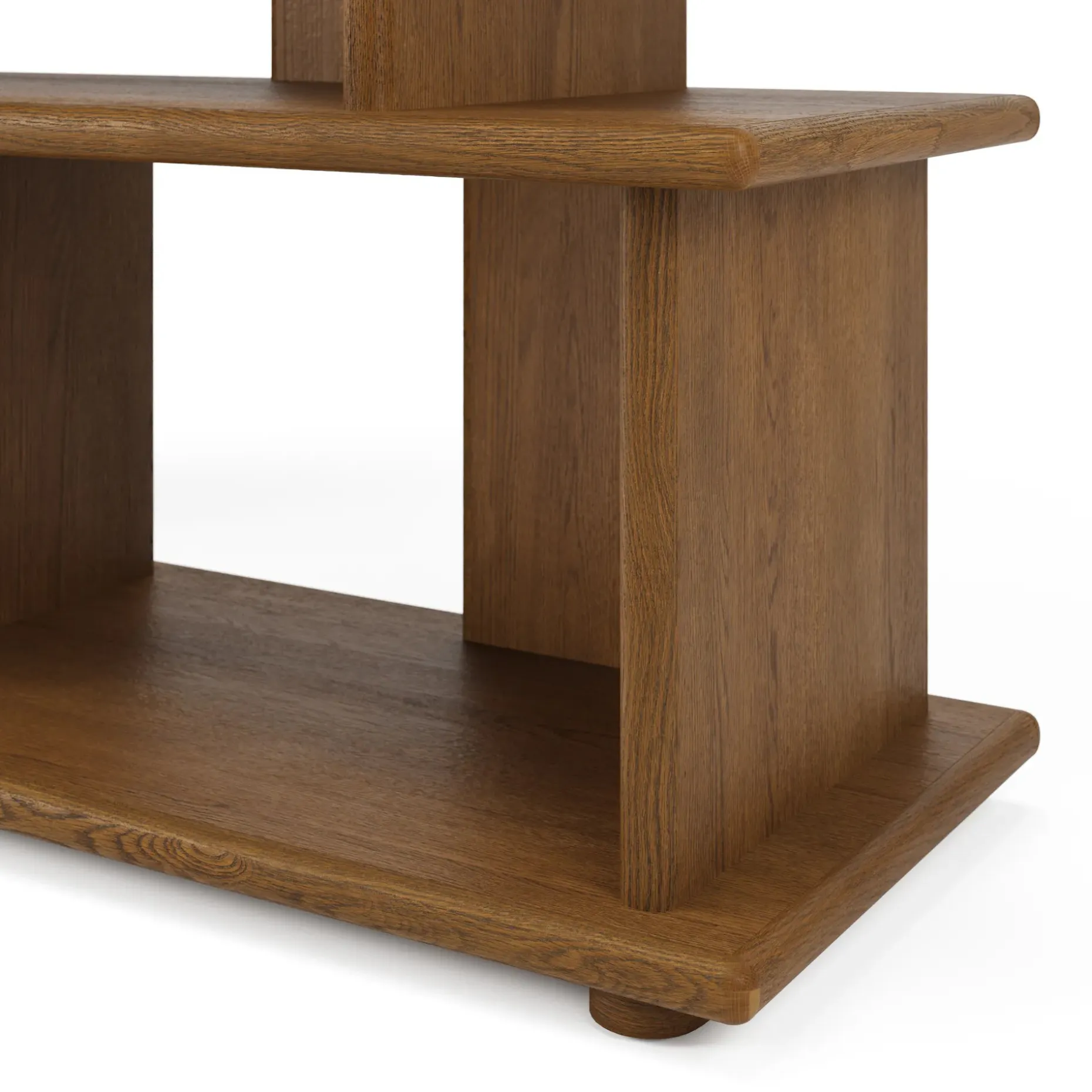 Lafora 53" Bookcase, Tall - Smoked Oak