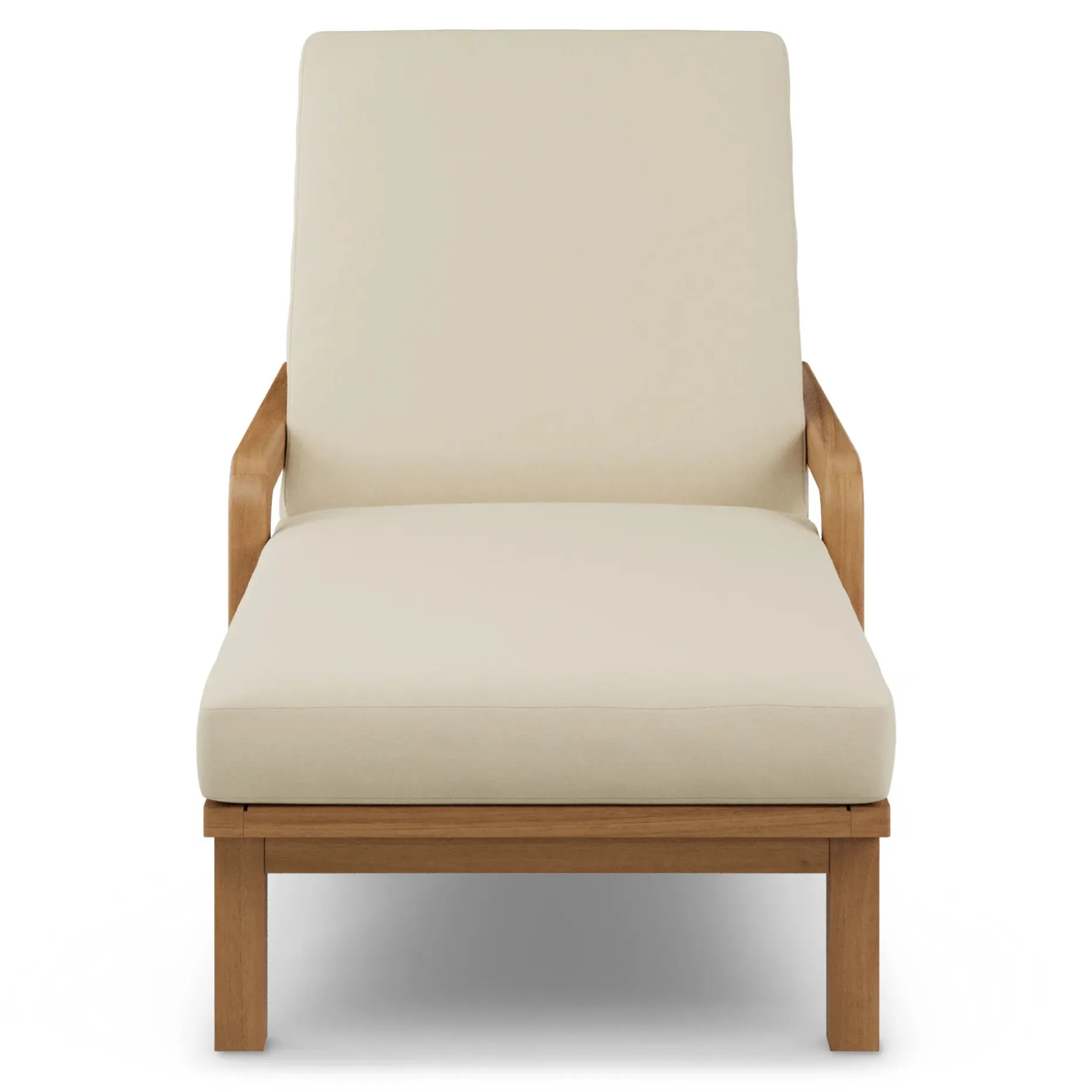 Laholm 78" Outdoor Chaise Lounge - Dravite Ivory