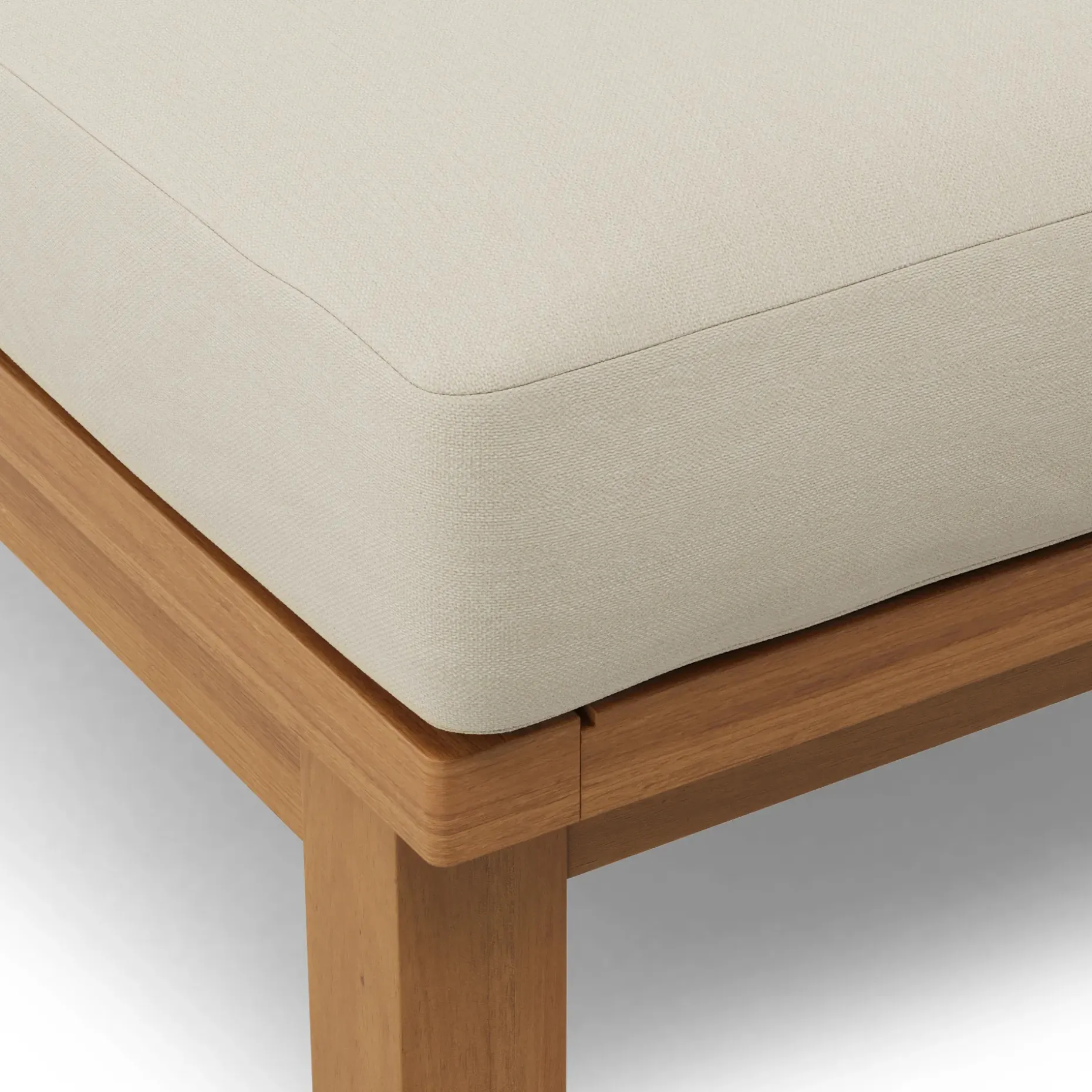 Laholm 78" Outdoor Chaise Lounge - Dravite Ivory