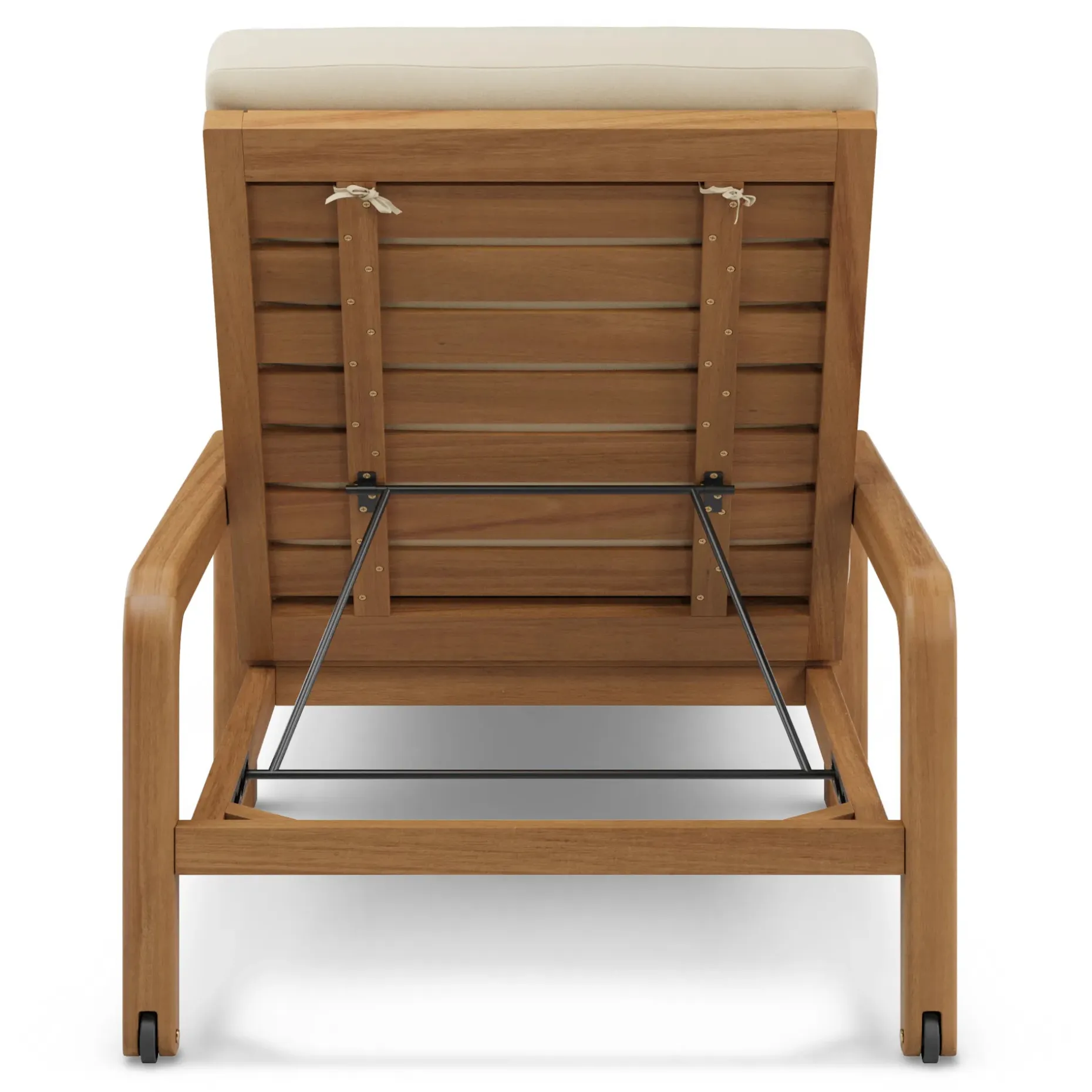 Laholm 78" Outdoor Chaise Lounge - Dravite Ivory