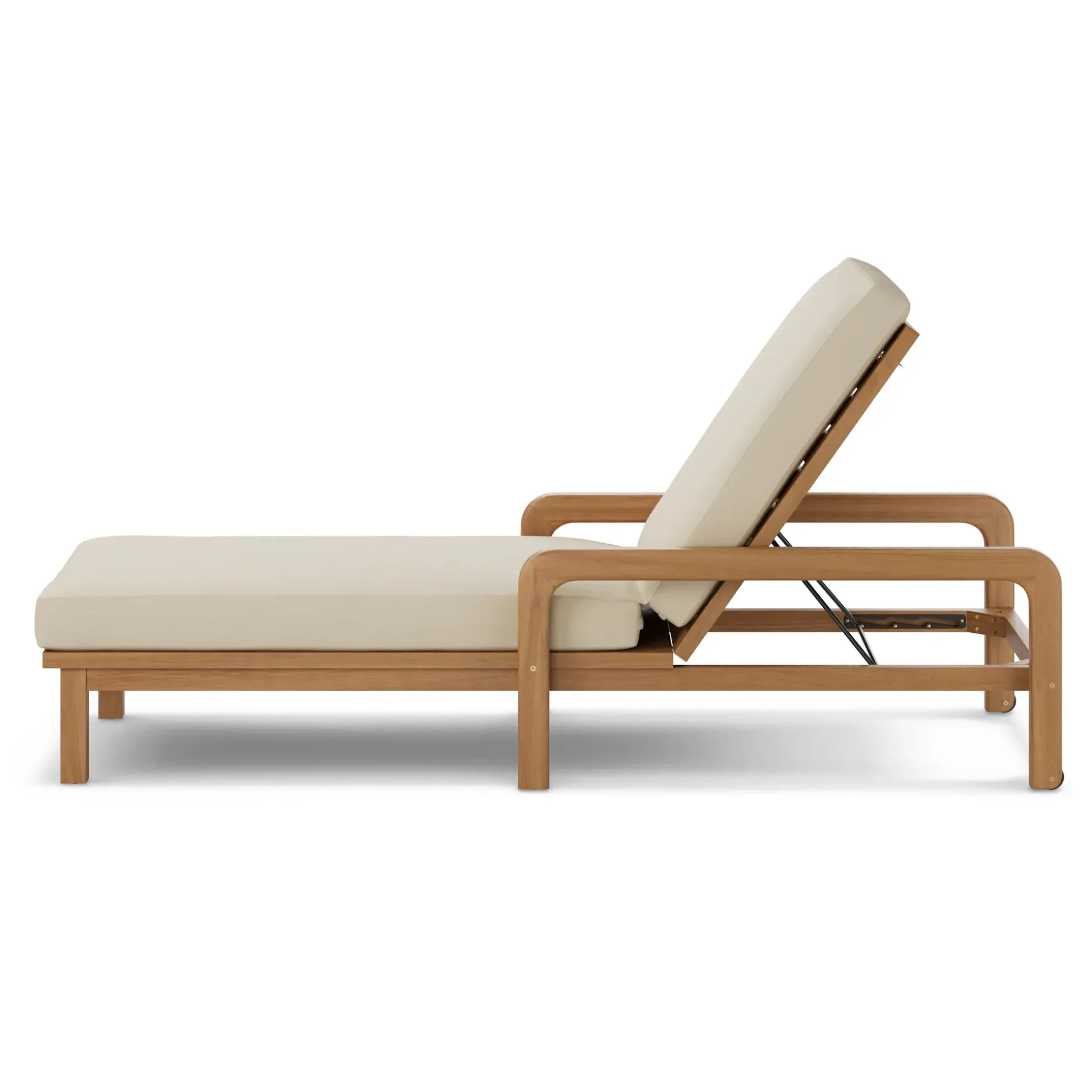 Laholm 78" Outdoor Chaise Lounge - Dravite Ivory