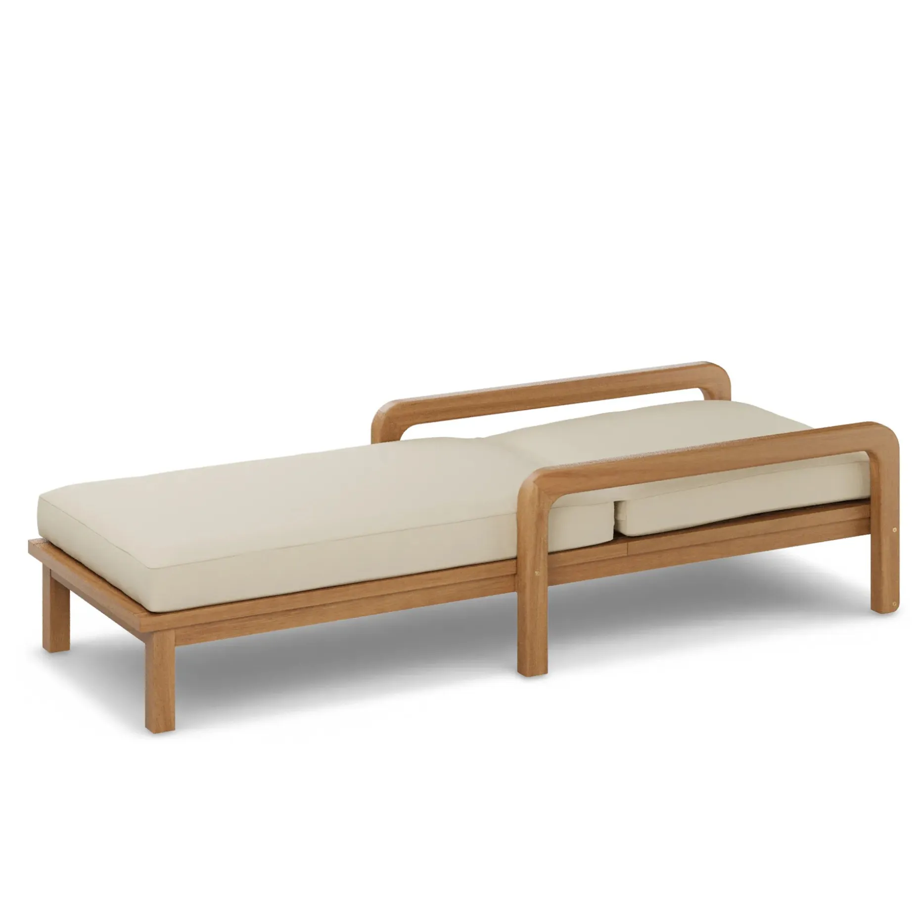 Laholm 78" Outdoor Chaise Lounge - Dravite Ivory