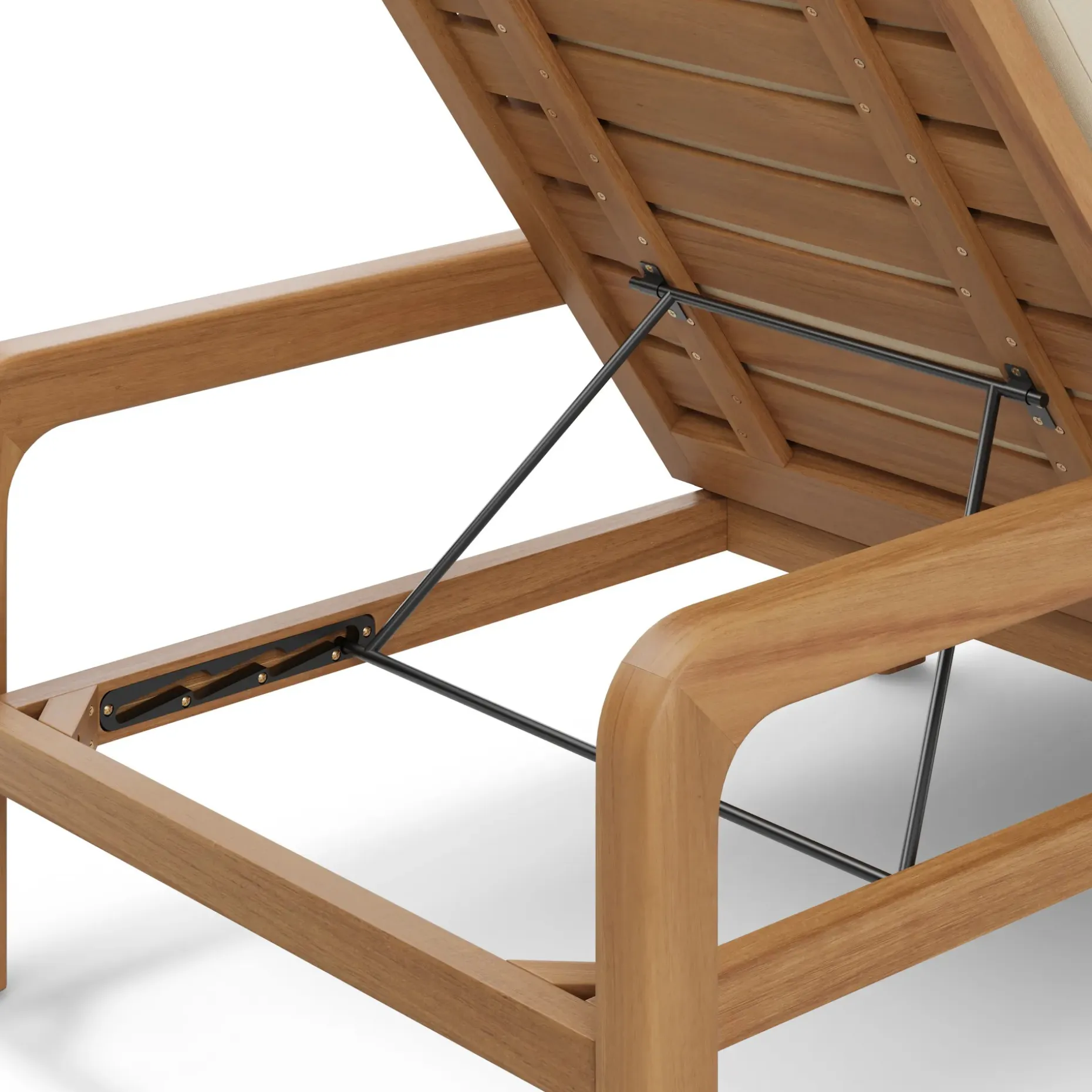 Laholm 78" Outdoor Chaise Lounge - Dravite Ivory