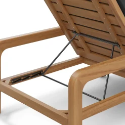 Laholm 78" Outdoor Chaise Lounge - Dravite Black