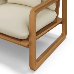 Laholm 94" Outdoor Corner Sectional - Dravite Ivory