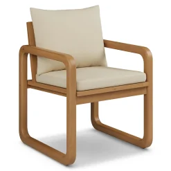 Laholm Outdoor Dining Chair - Dravite Ivory