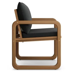 Laholm Outdoor Dining Chair - Dravite Black