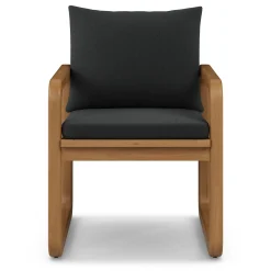 Laholm Outdoor Dining Chair - Dravite Black