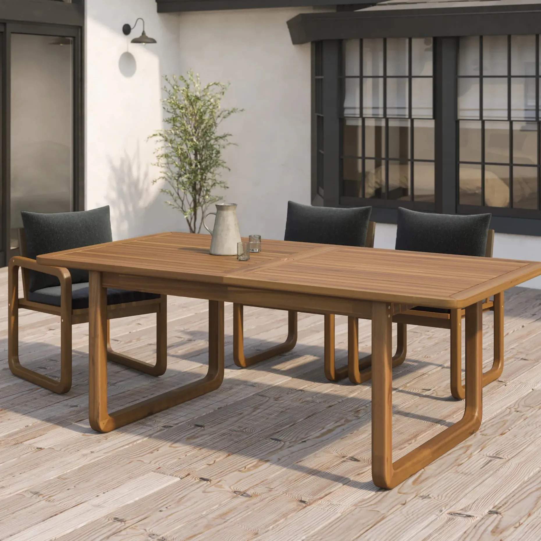 Laholm 81" Outdoor Dining Table - Acacia