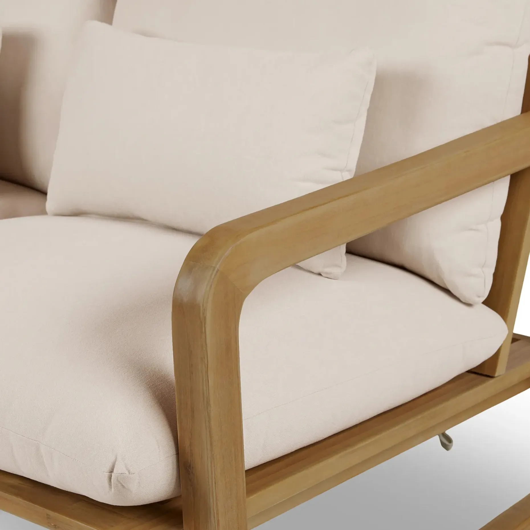 Laholm 70" Outdoor Loveseat - Dravite Ivory