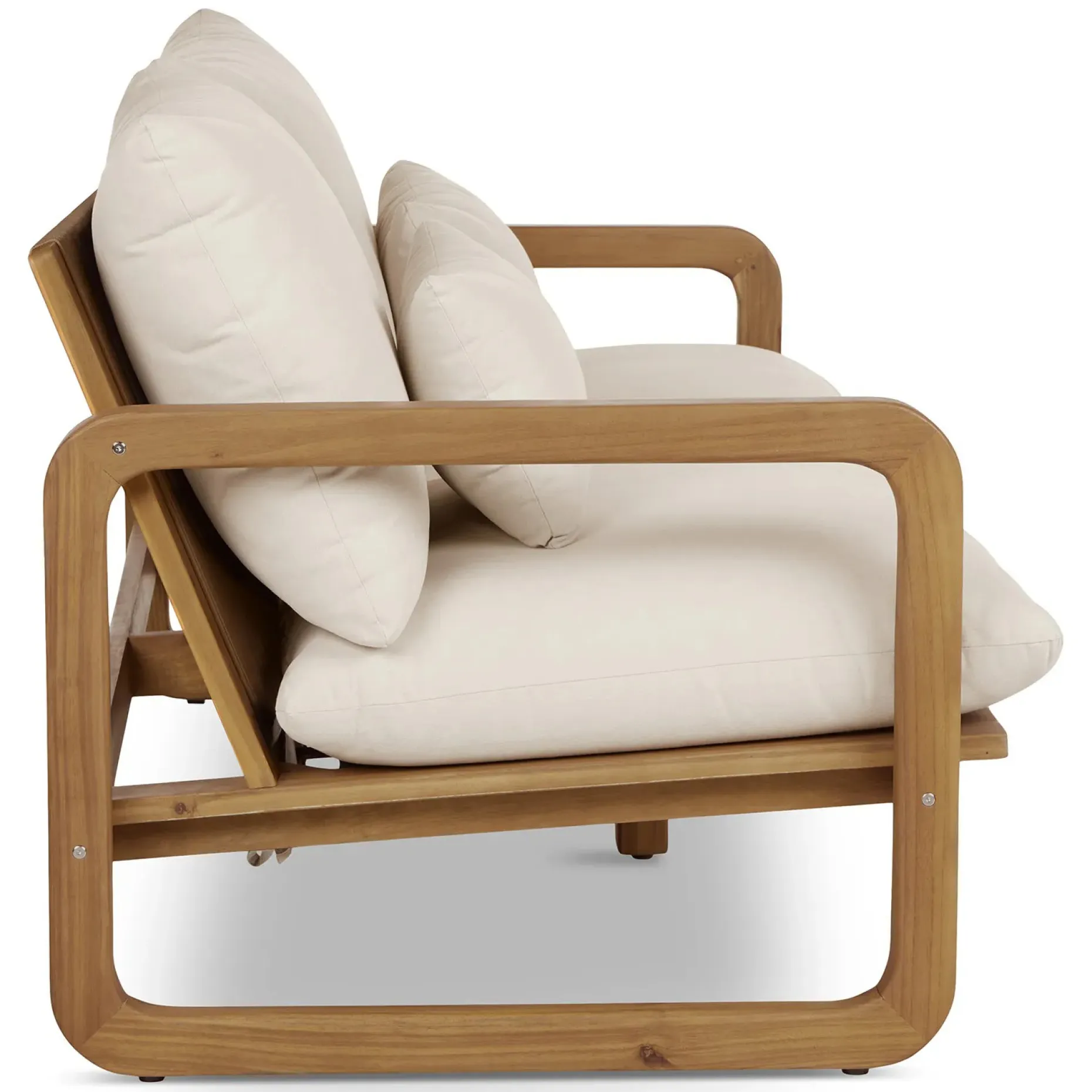 Laholm 70" Outdoor Loveseat - Dravite Ivory