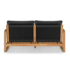 Laholm 70" Outdoor Loveseat - Dravite Black