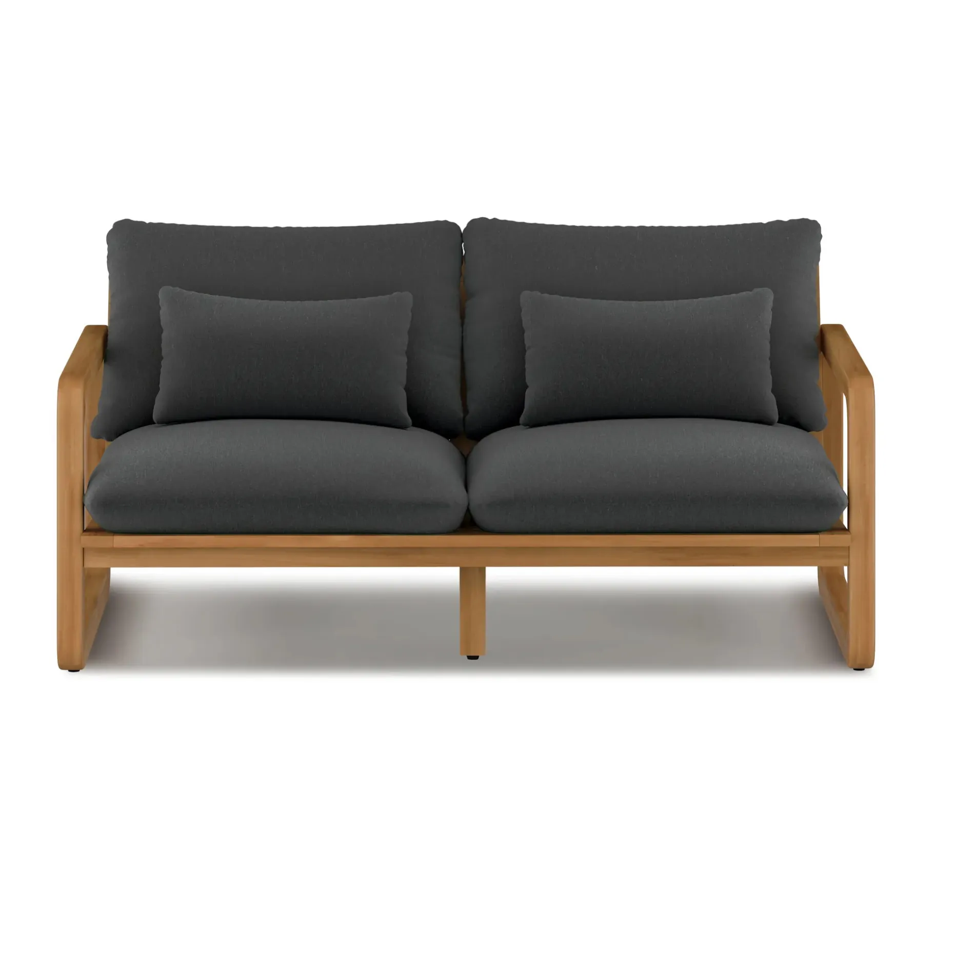 Laholm 70" Outdoor Loveseat - Dravite Black