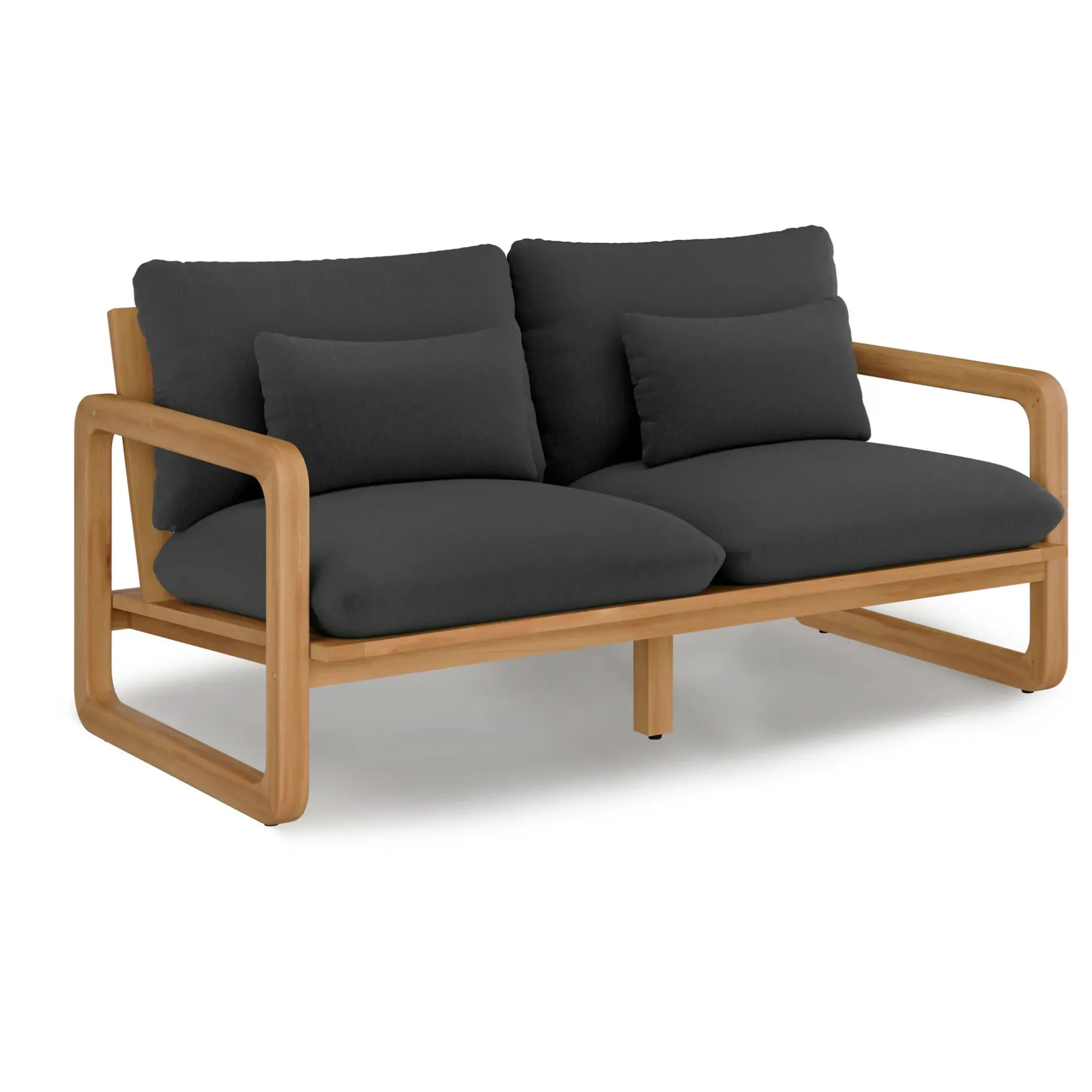 Laholm 70" Outdoor Loveseat - Dravite Black