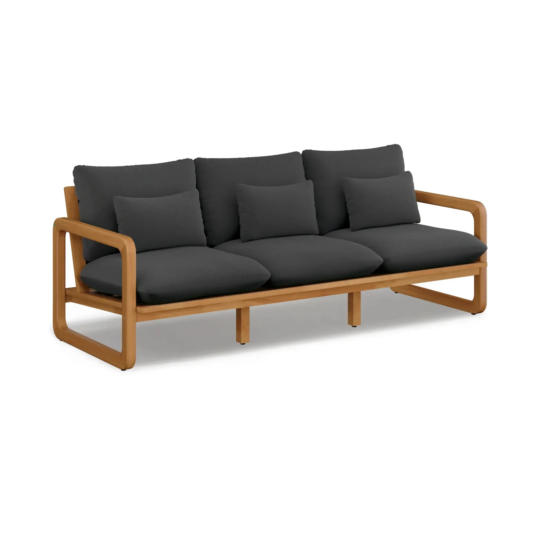 Laholm 88" Outdoor Sofa - Dravite Black
