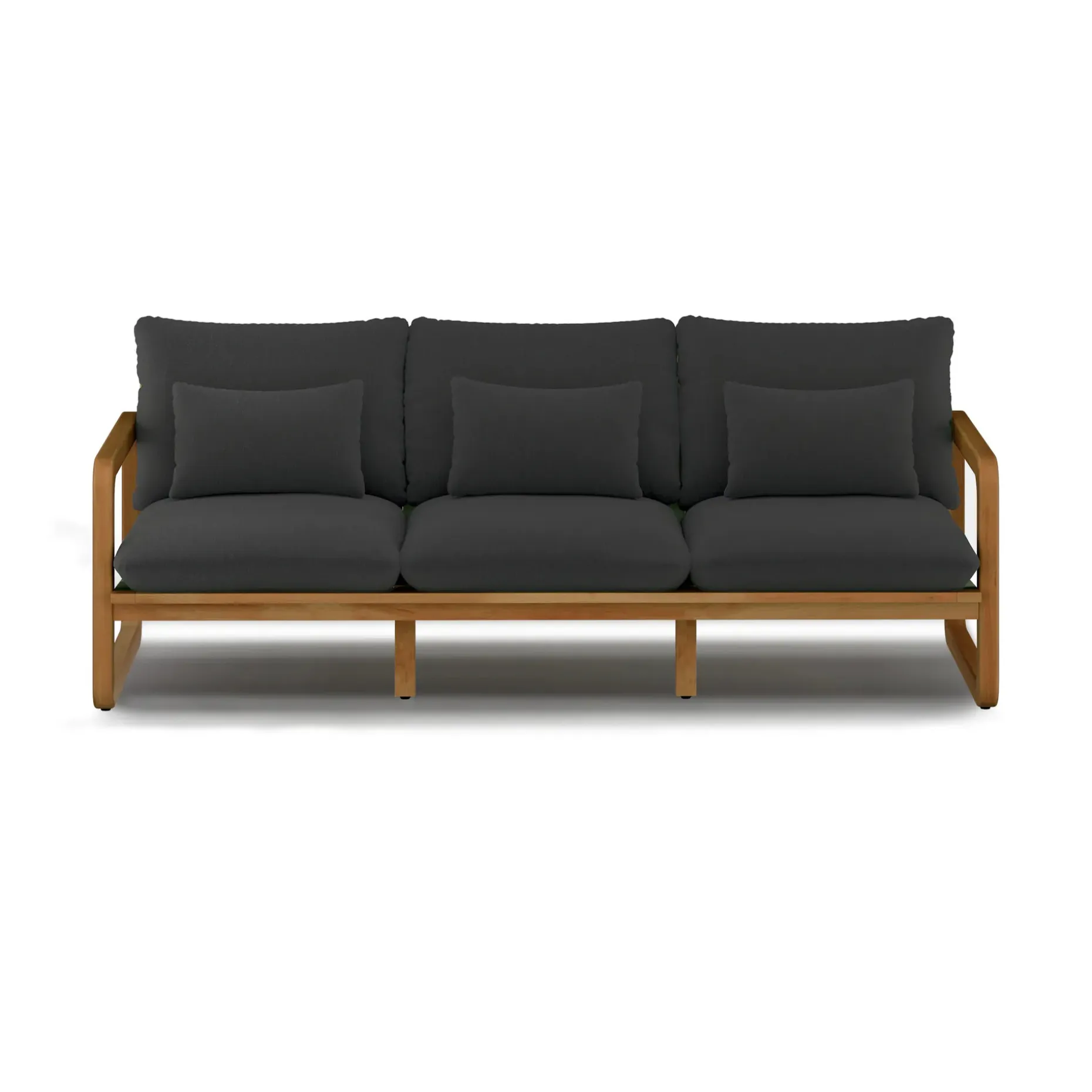 Laholm 88" Outdoor Sofa - Dravite Black