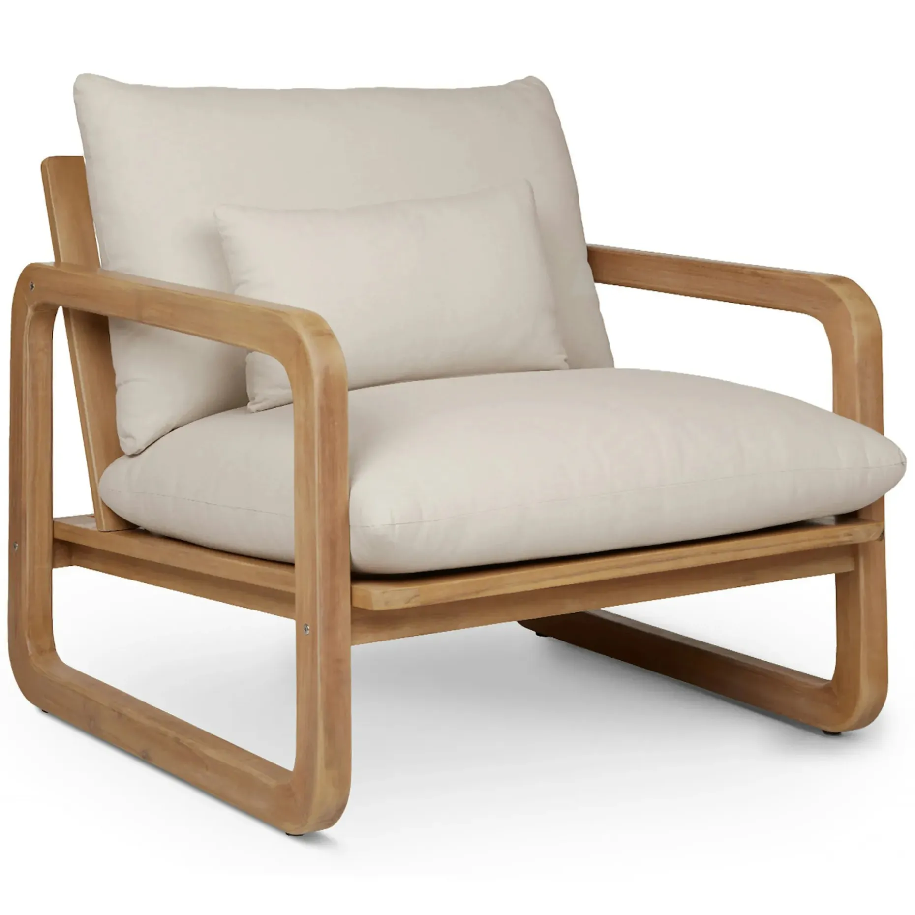 Laholm 88" Outdoor Sofa Set - Dravite Ivory