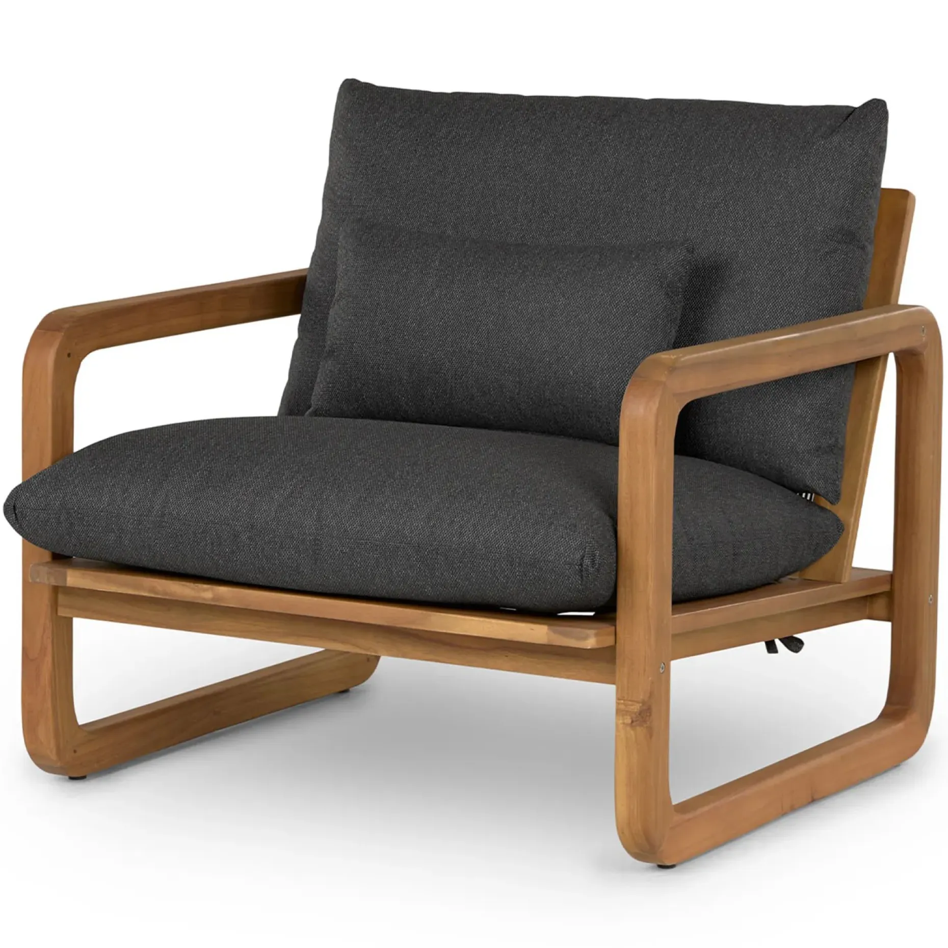 Laholm 88" Outdoor Sofa Set - Dravite Black