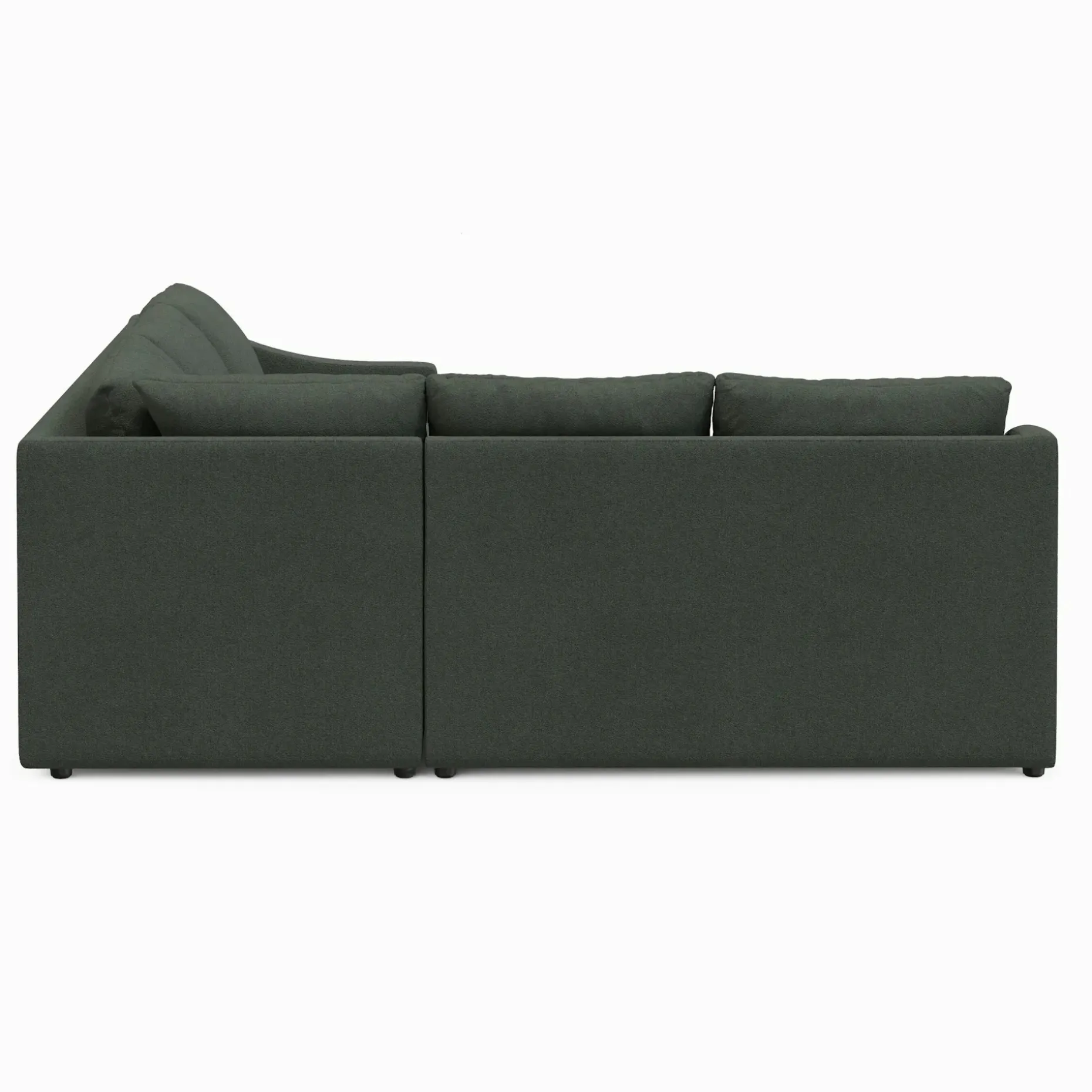 Landry 91" Corner Sectional - Green Wool Bouclé