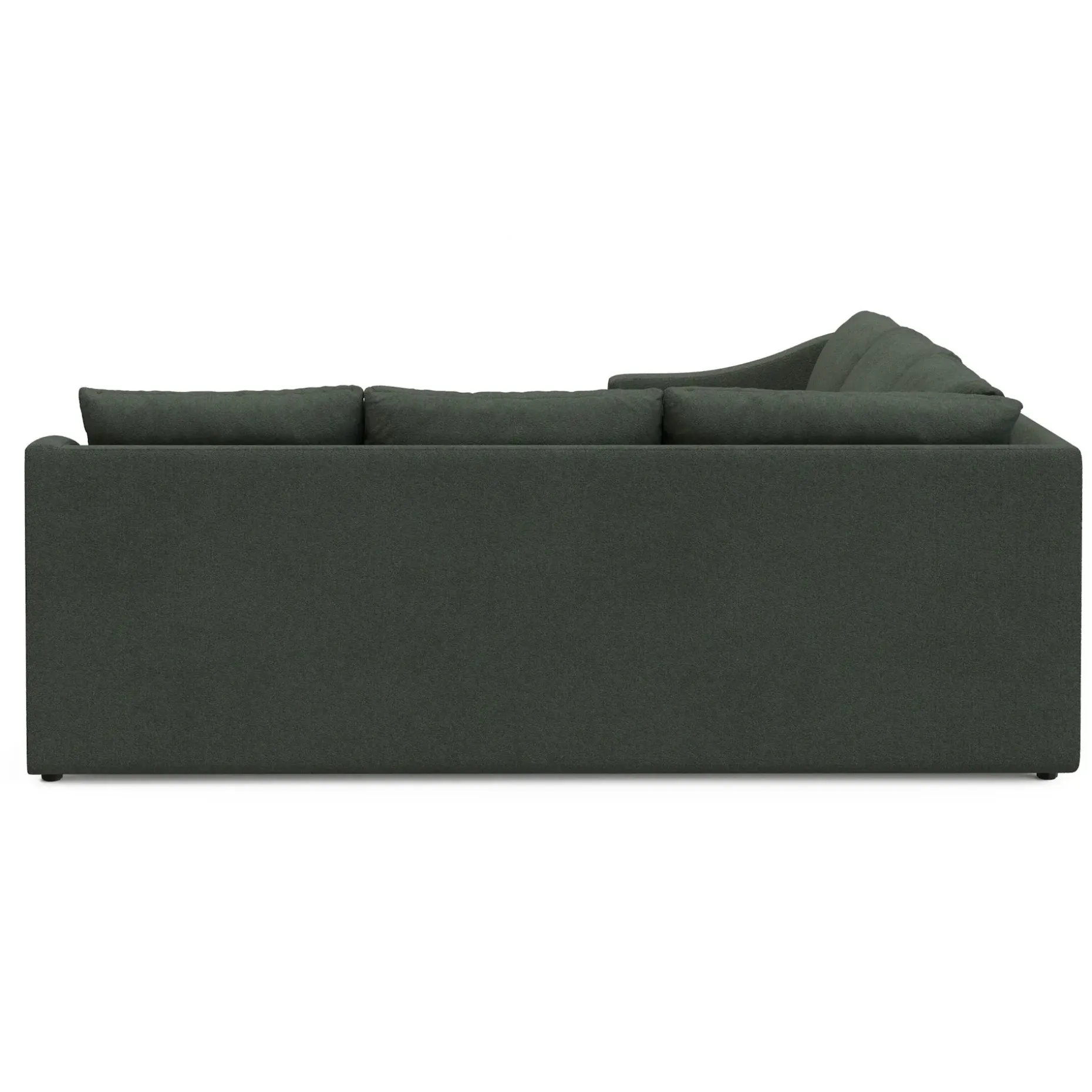 Landry 91" Corner Sectional - Green Wool Bouclé