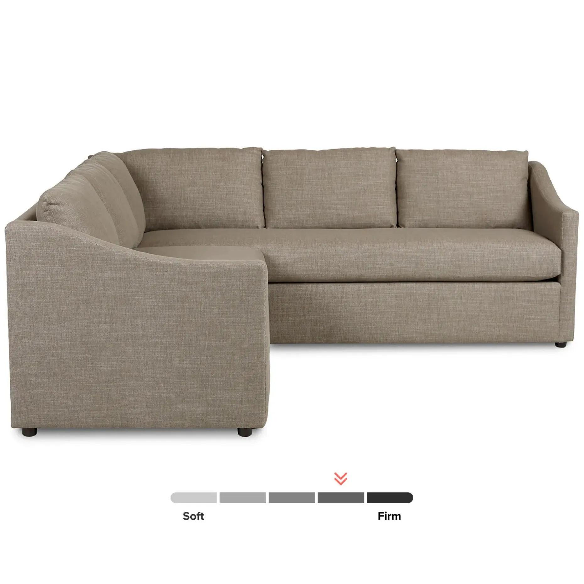 Landry 91" Corner Sectional - Napa Taupe