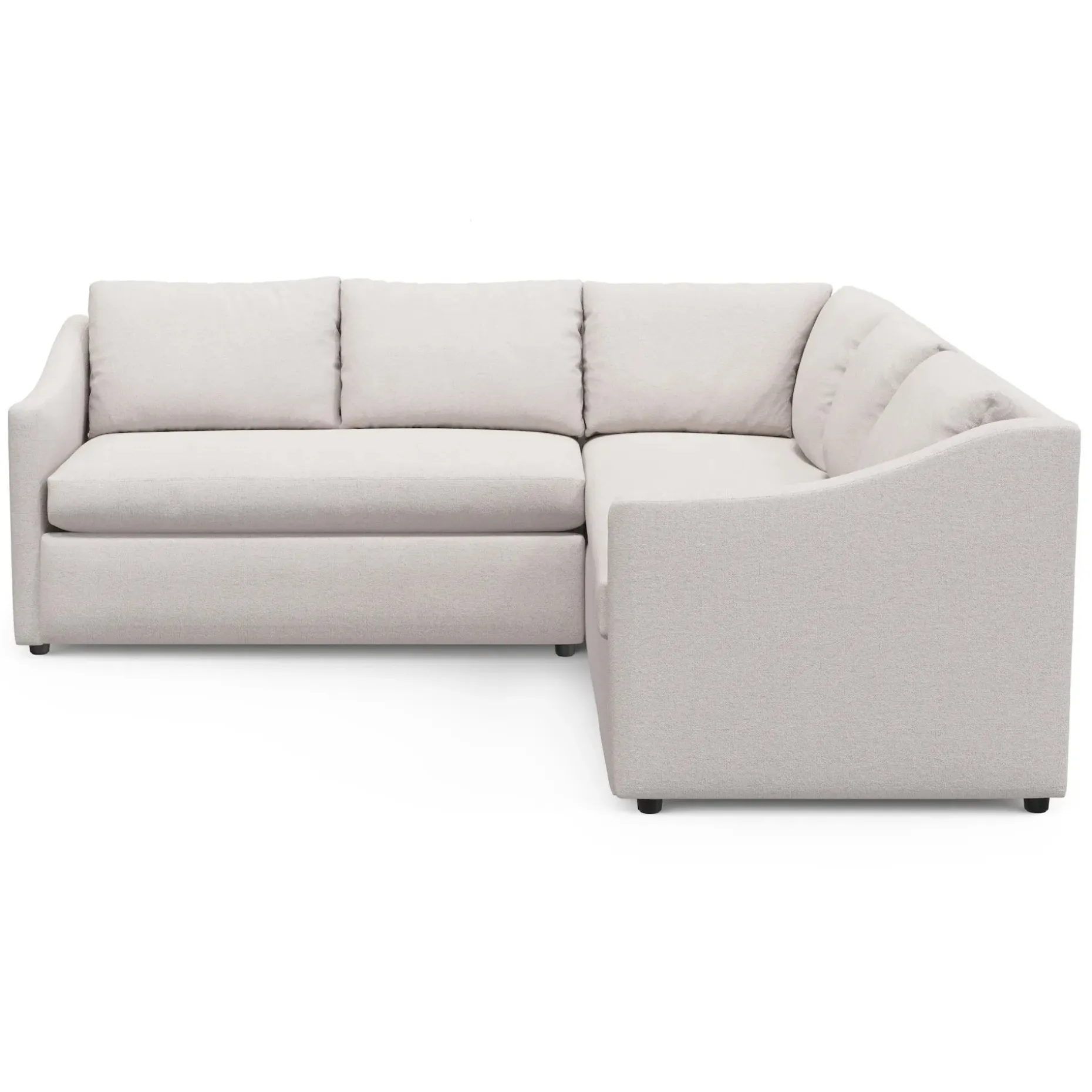 Landry 91" Corner Sectional - Napa White