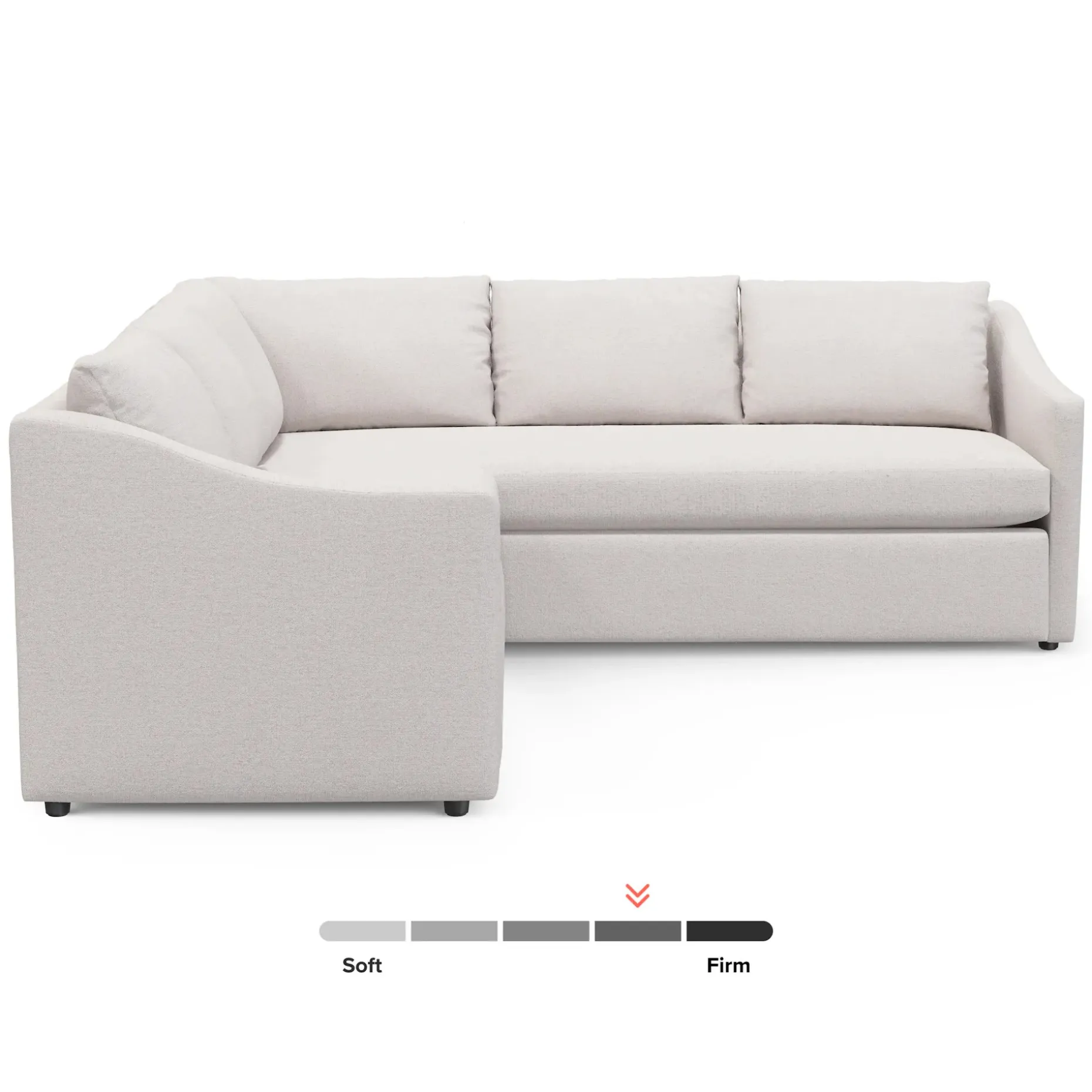 Landry 91" Corner Sectional - Napa White