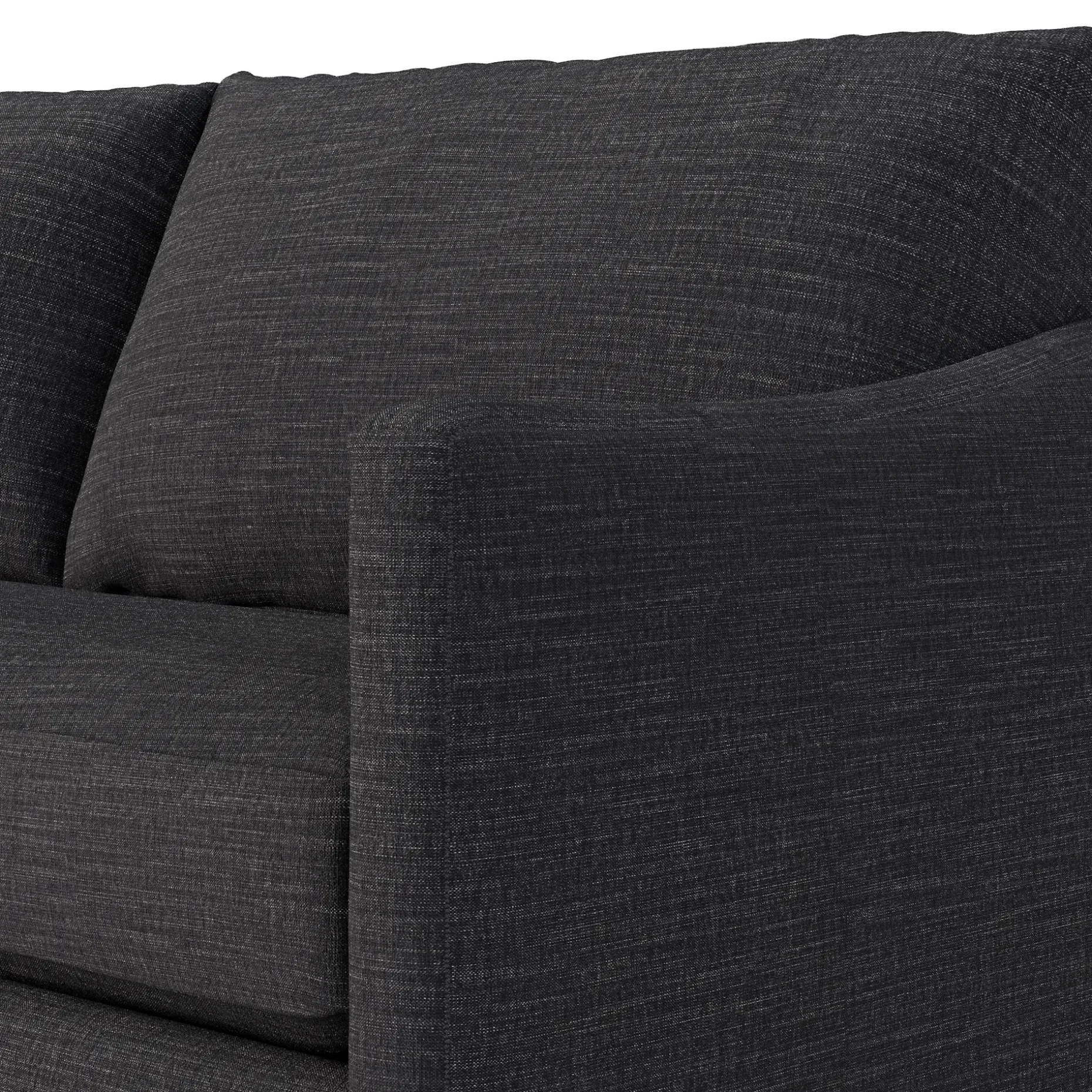 Landry 91" Corner Sectional - Napa Charcoal