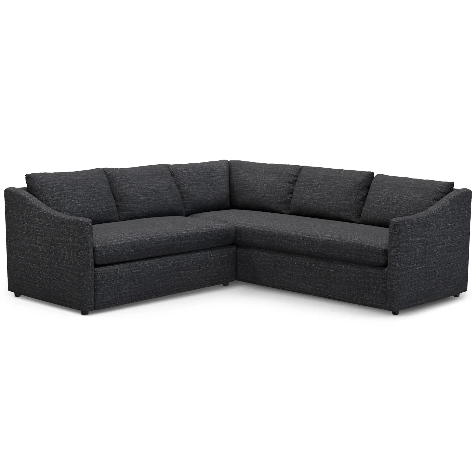 Landry 91" Corner Sectional - Napa Charcoal