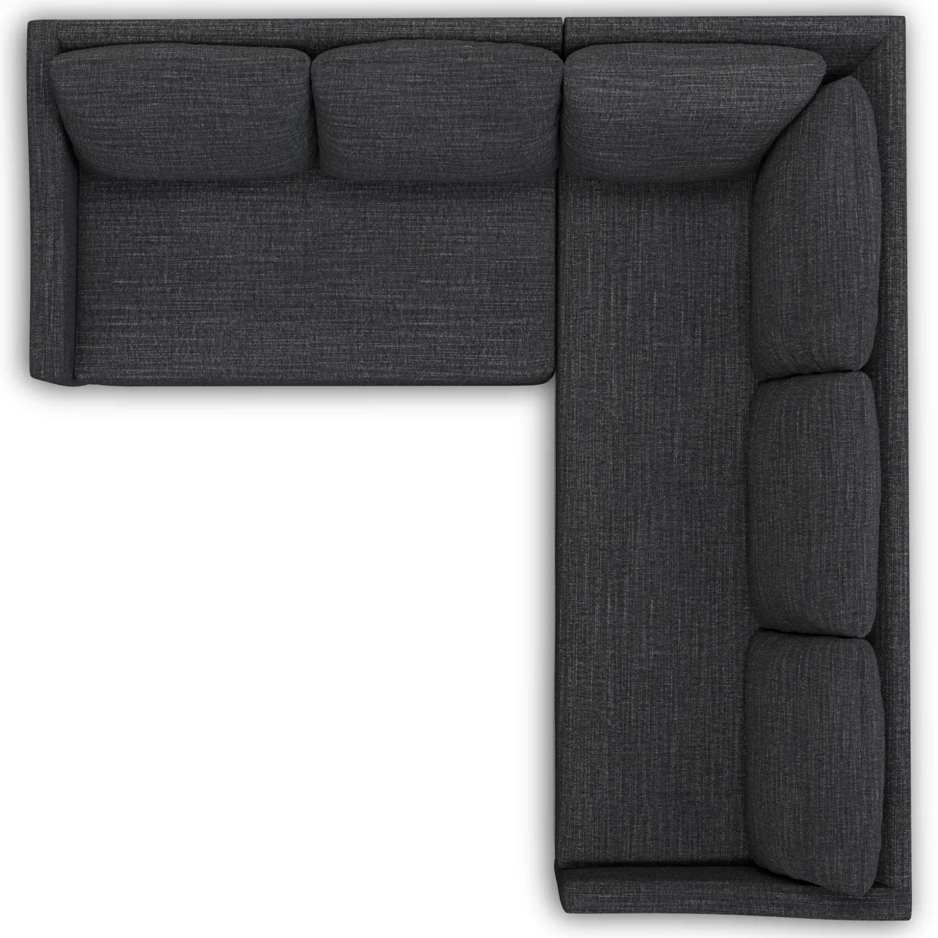 Landry 91" Corner Sectional - Napa Charcoal