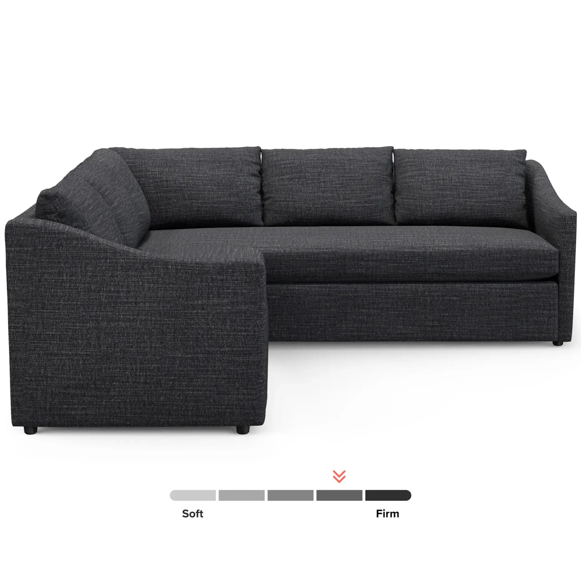 Landry 91" Corner Sectional - Napa Charcoal