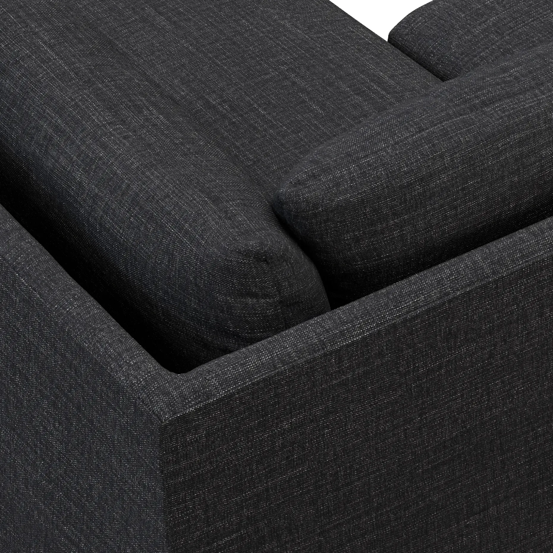 Landry 91" Corner Sectional - Napa Charcoal