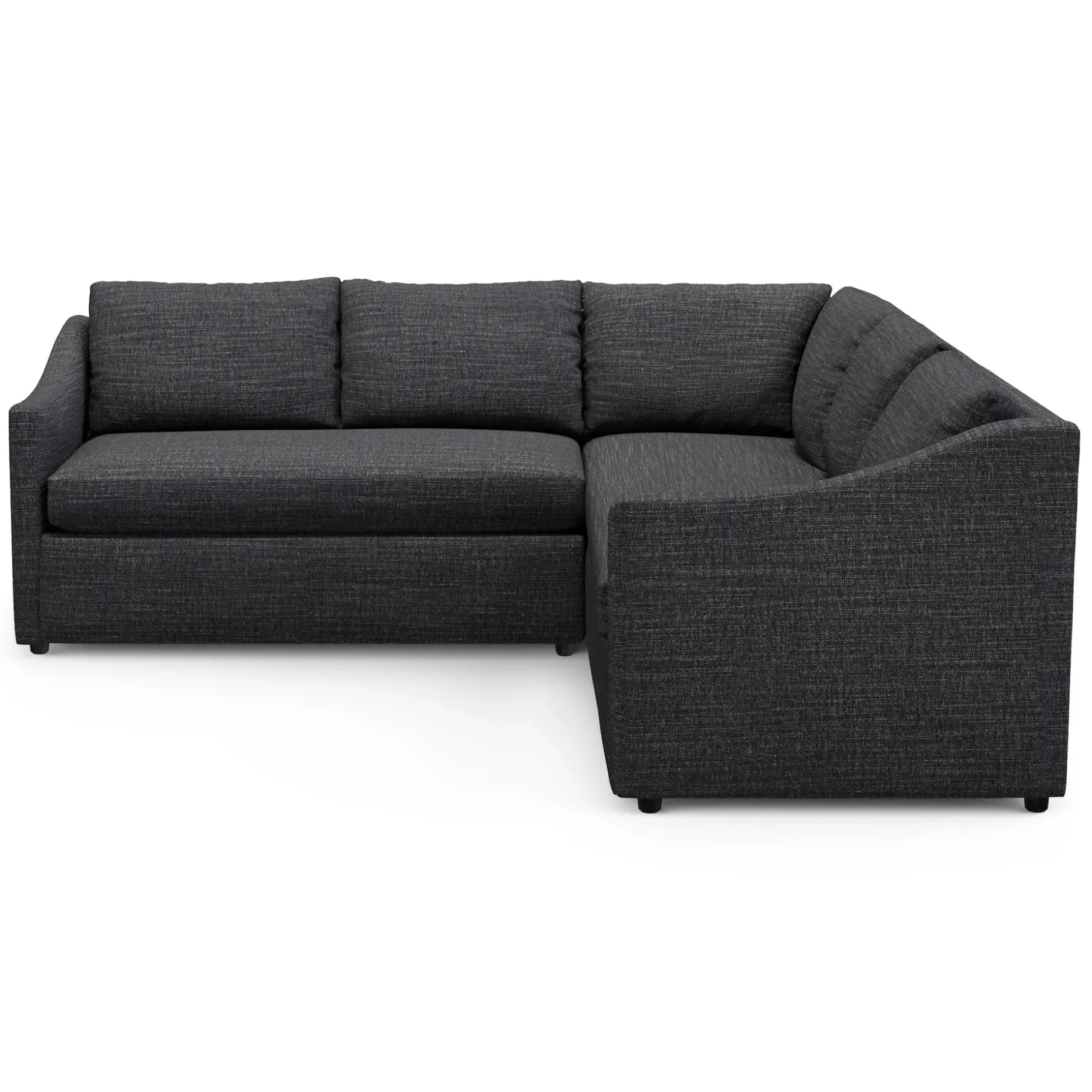 Landry 91" Corner Sectional - Napa Charcoal