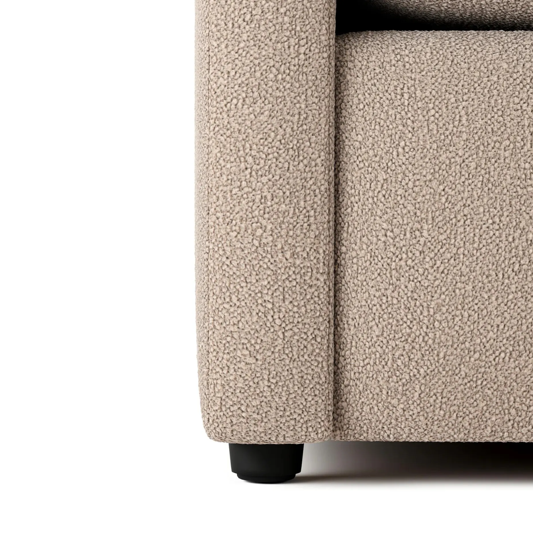 Landry 91" Corner Sectional - Sandstone Wool Bouclé
