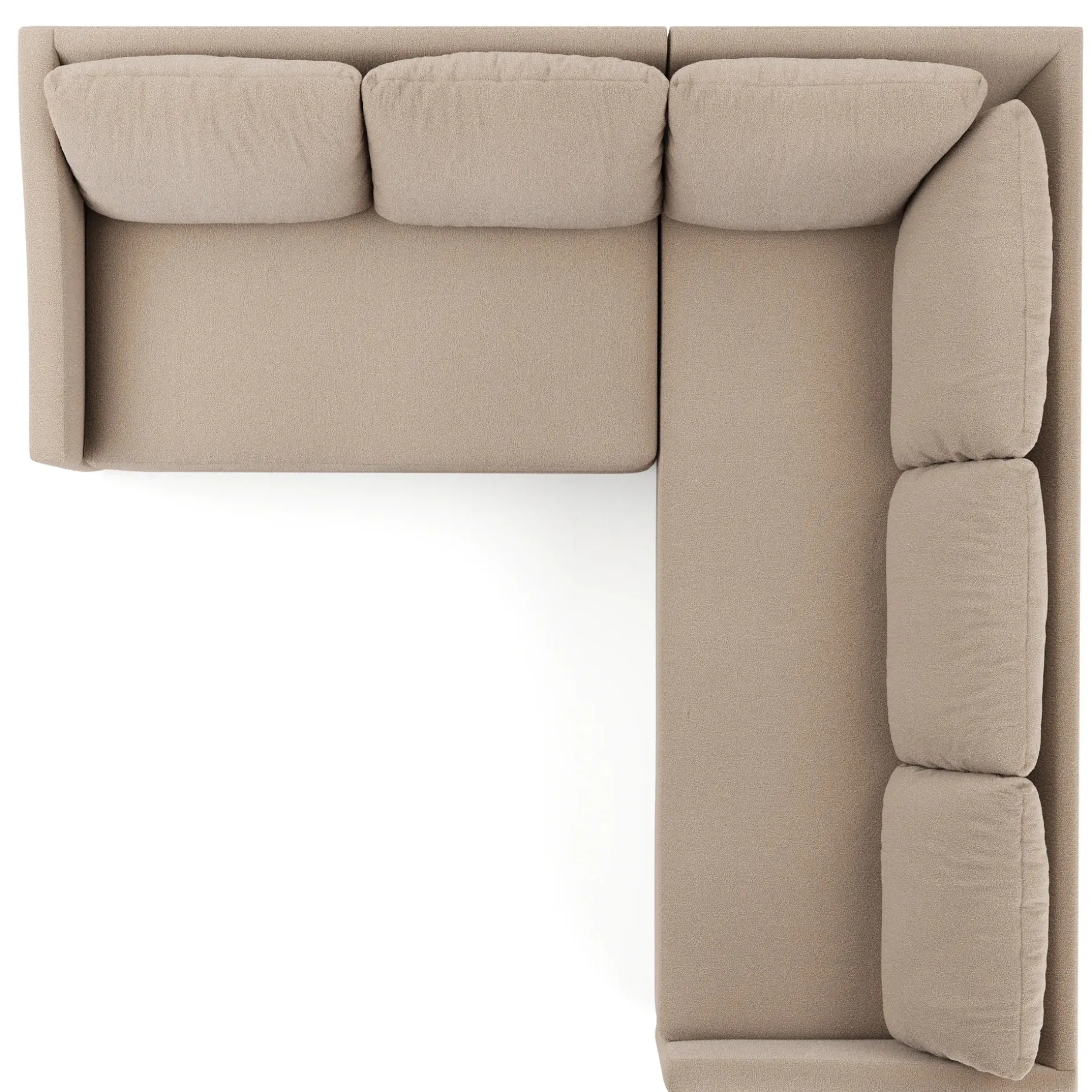 Landry 91" Corner Sectional - Sandstone Wool Bouclé